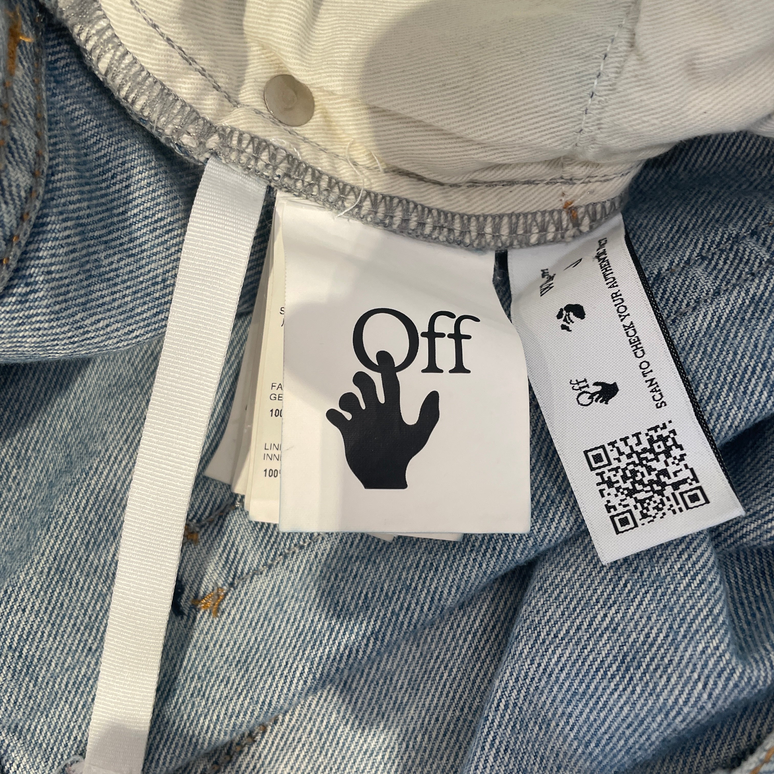 OFF-WHITE/Straight Pants/31/Denim/BLU/ view 3