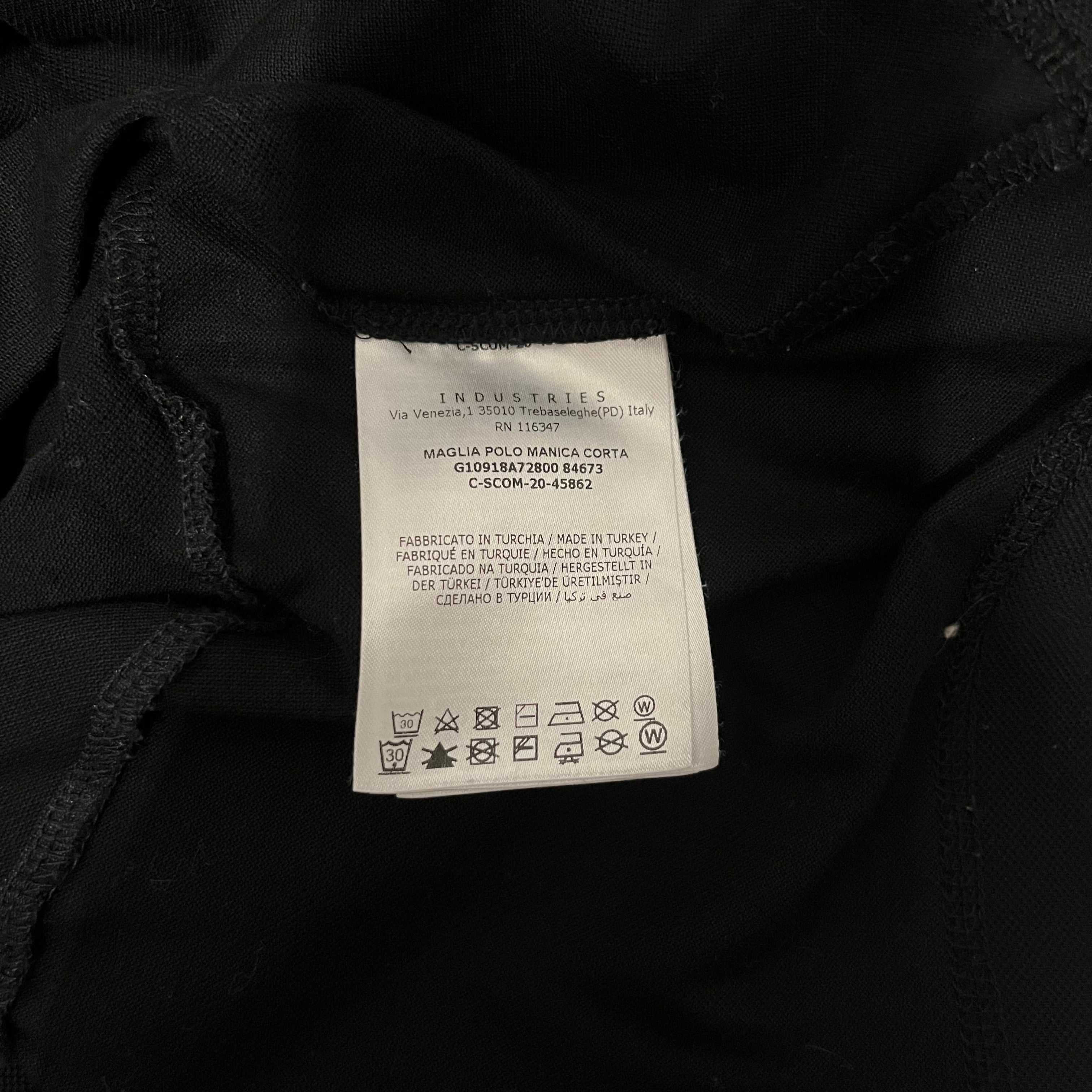 MONCLER/T-Shirt/L/Cotton/BLK/water resistant zip polo view 4