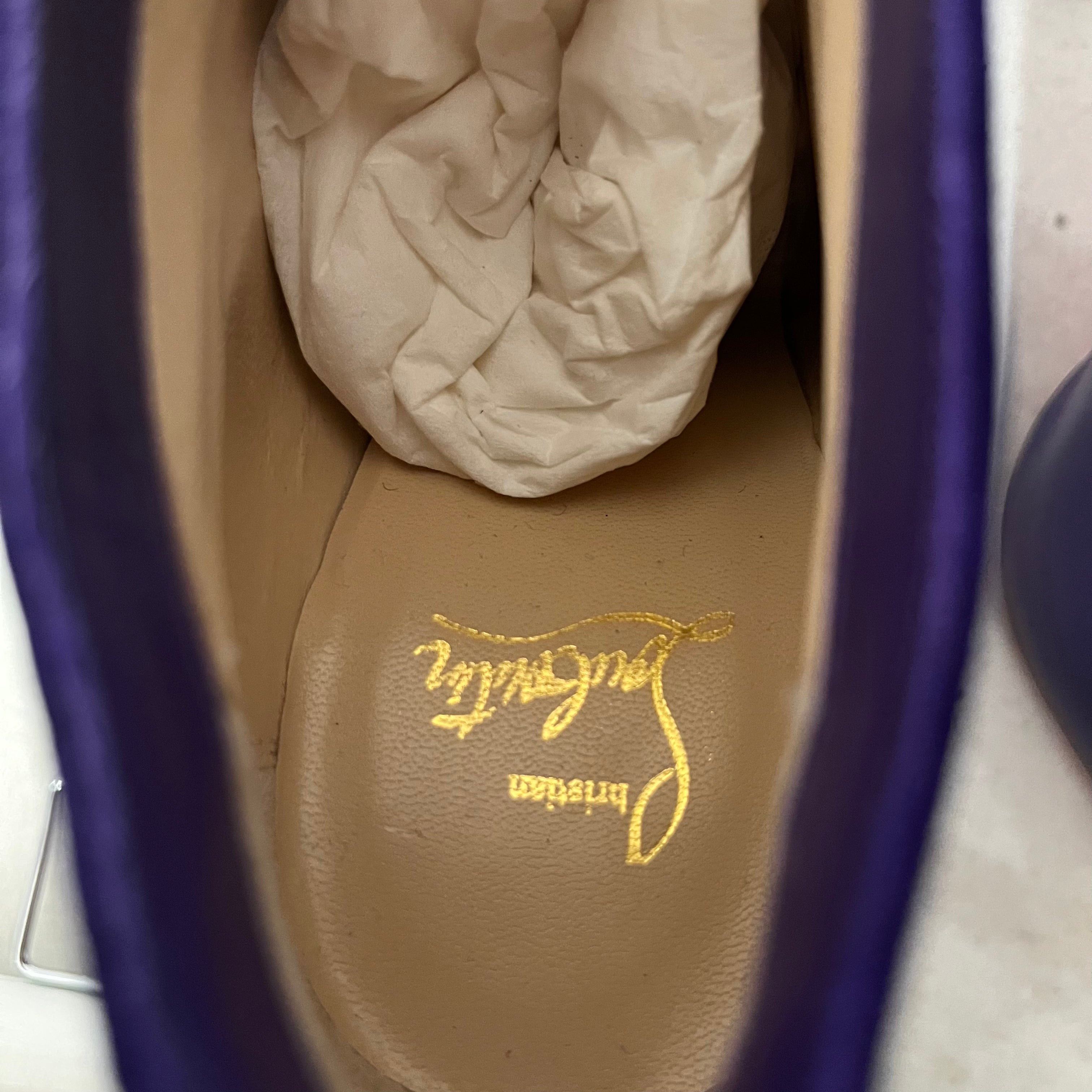 Christian Louboutin/Heels/EU 38.5/Leather/PPL/col zipp view 4