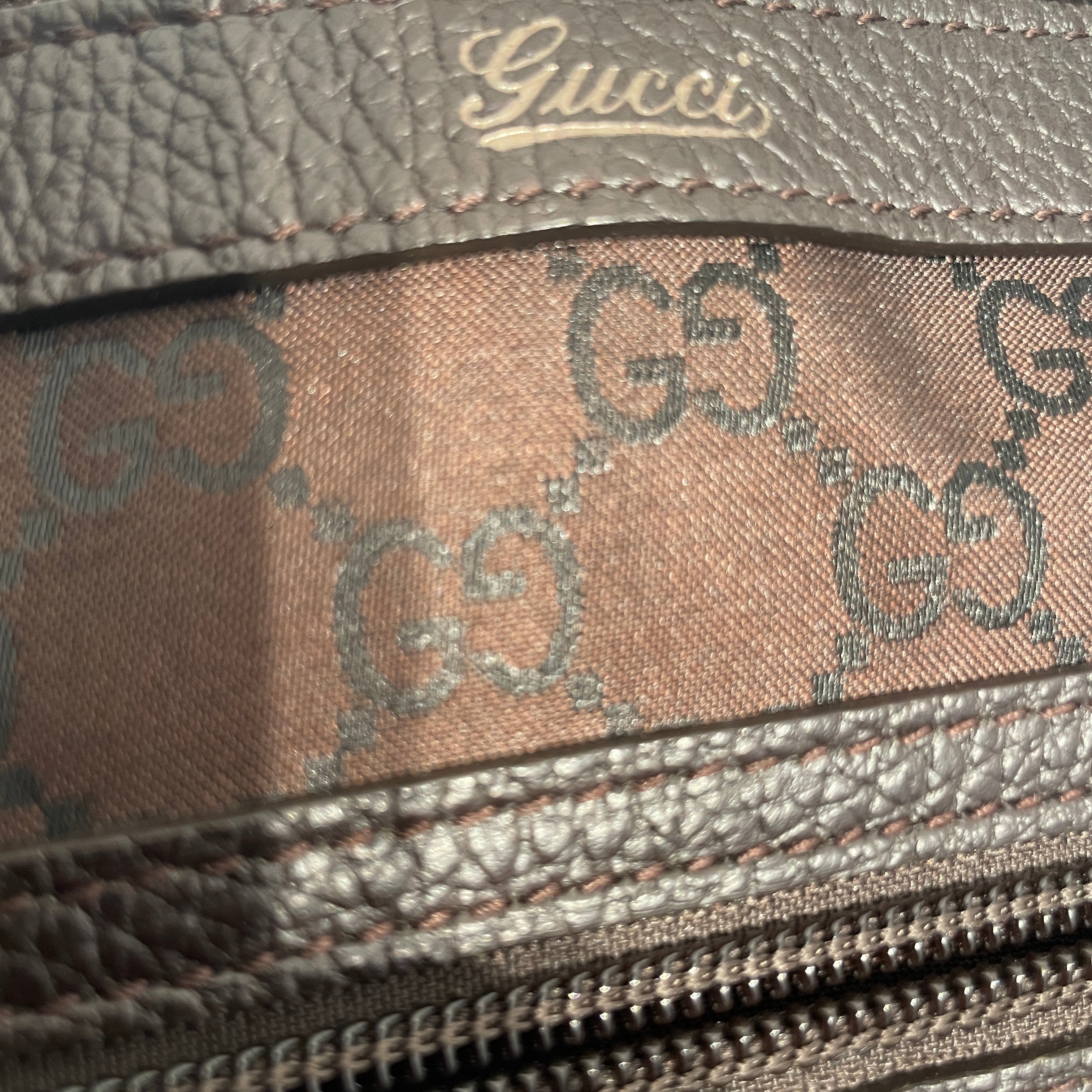 GUCCI/Hand Bag/Monogram/Nylon/BRW/abbey pocket tote view 4