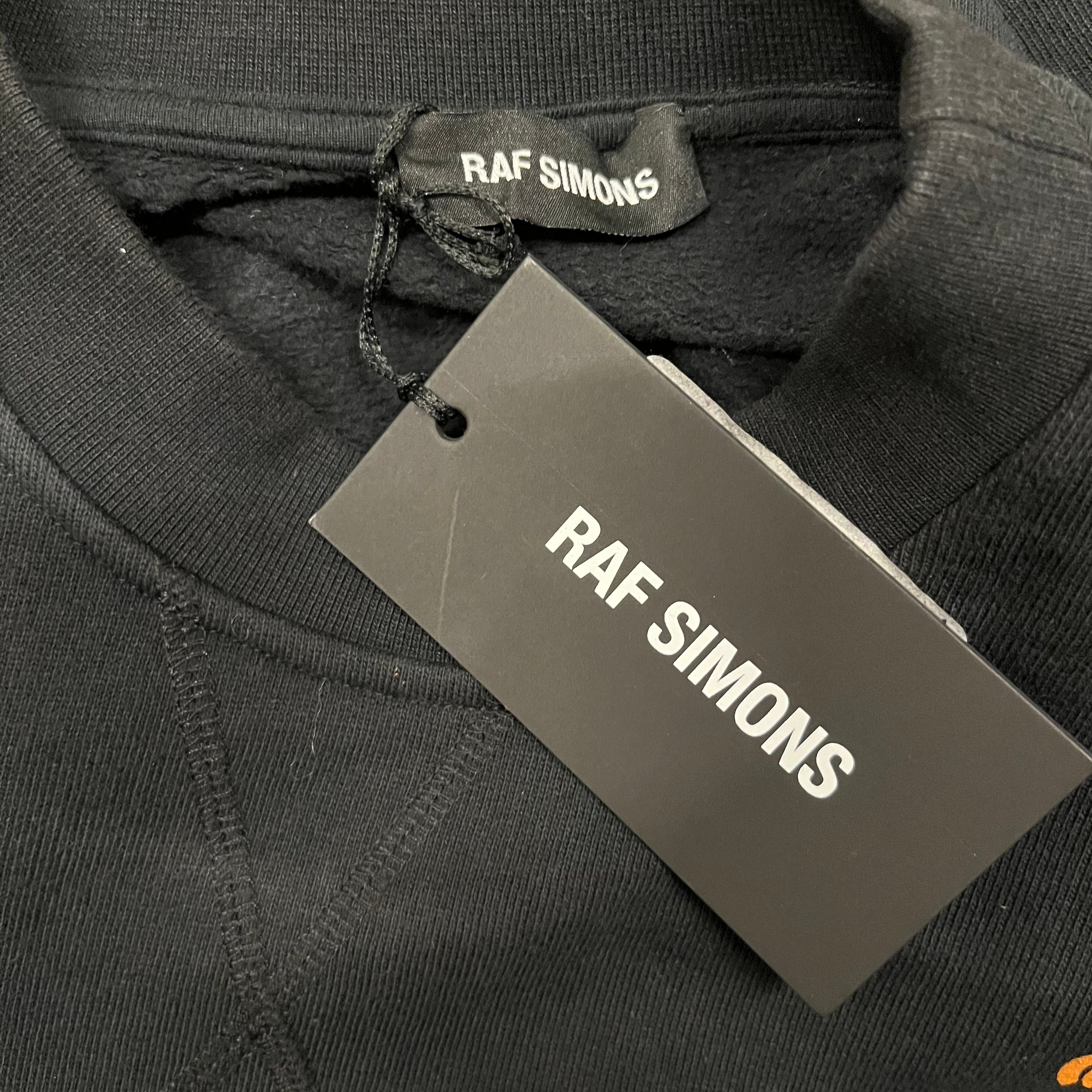 RAF SIMONS/Sweater/XS/Cotton/BLK/New Dawn Fades Cropped Sweater view 3
