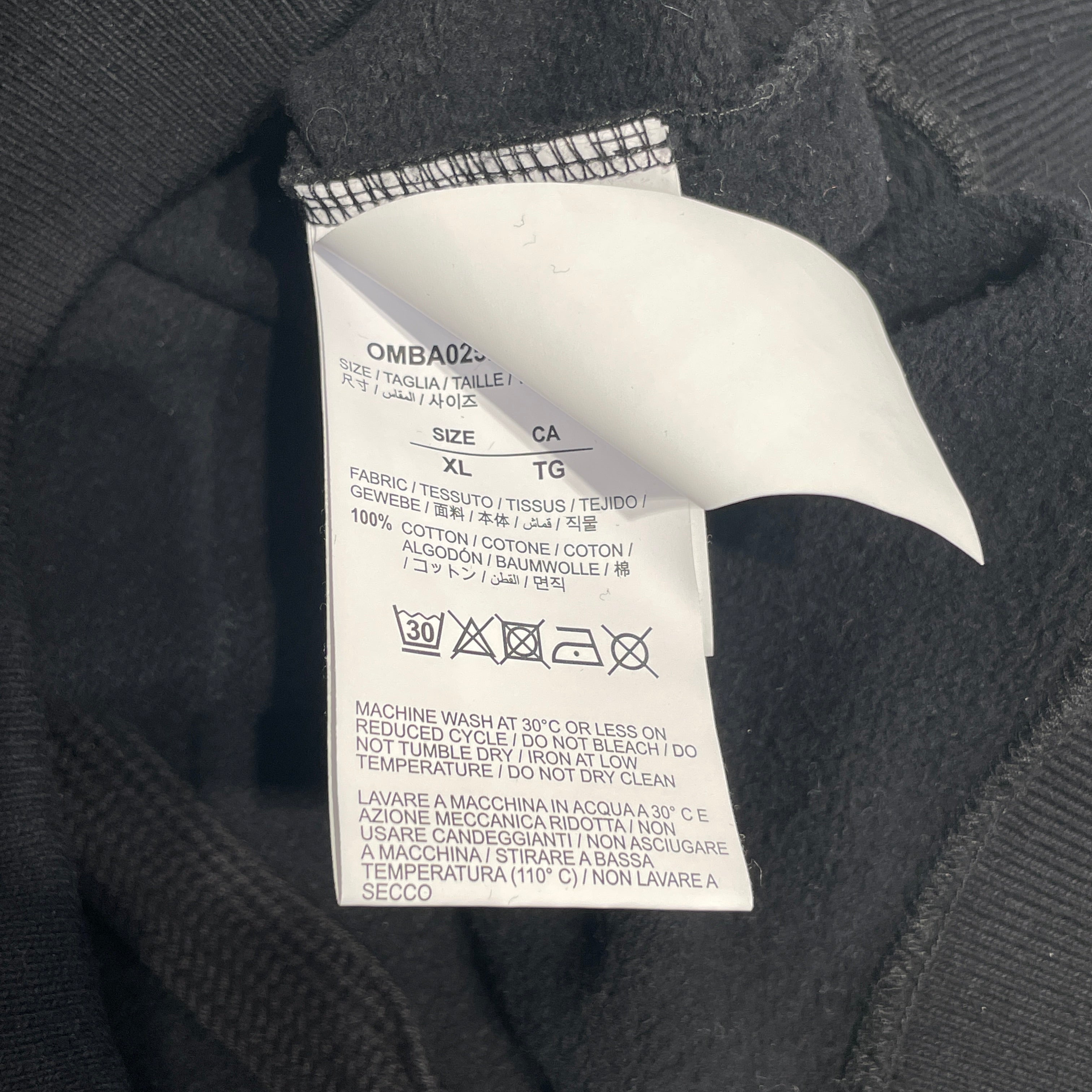 OFF-WHITE/Sweatshirt/L/Cotton/BLK/FALL-WINTER2020/GUY WITH AURA view 4