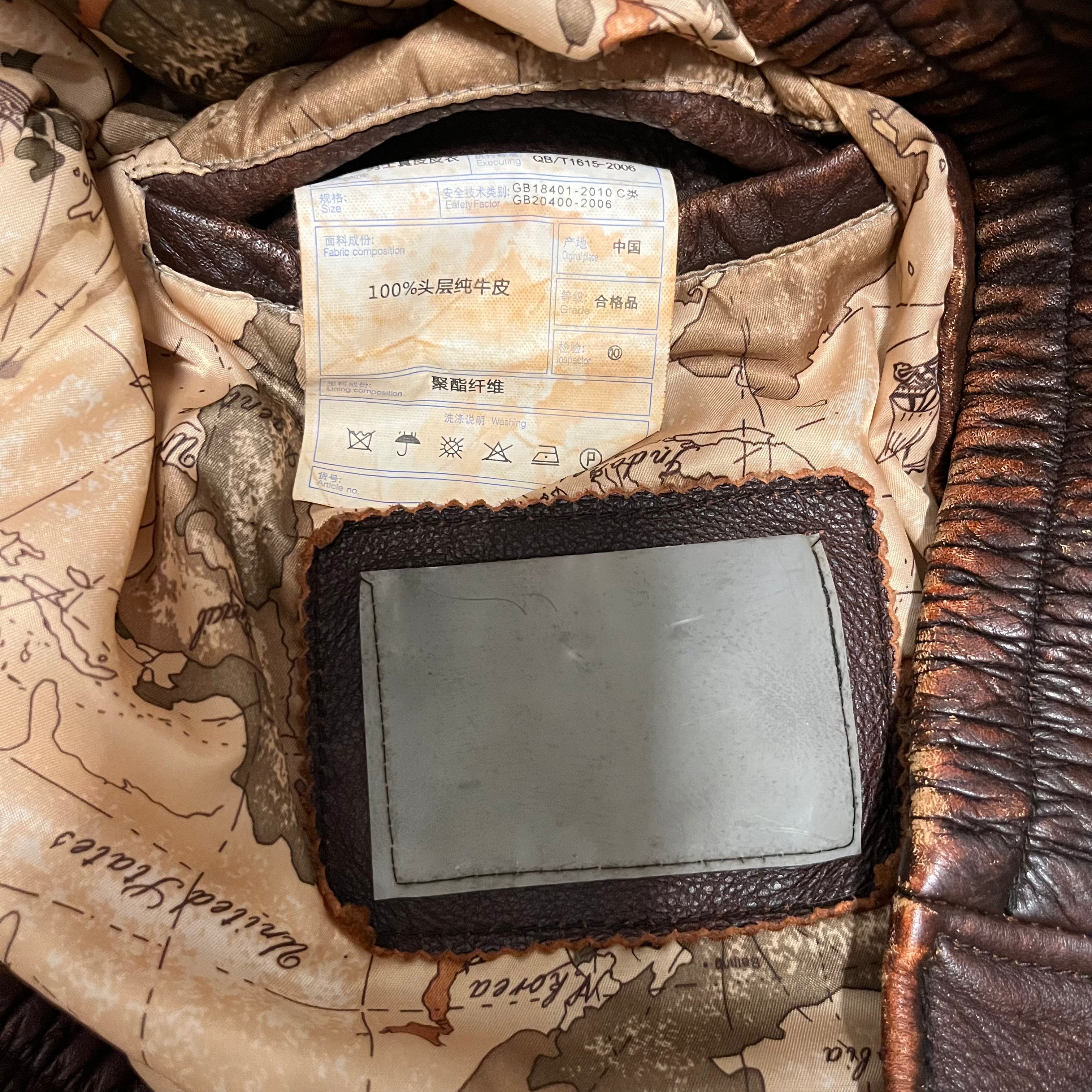 Vintage/Flight Jkt/M/Leather/BRW/aviator flight jckt view 3