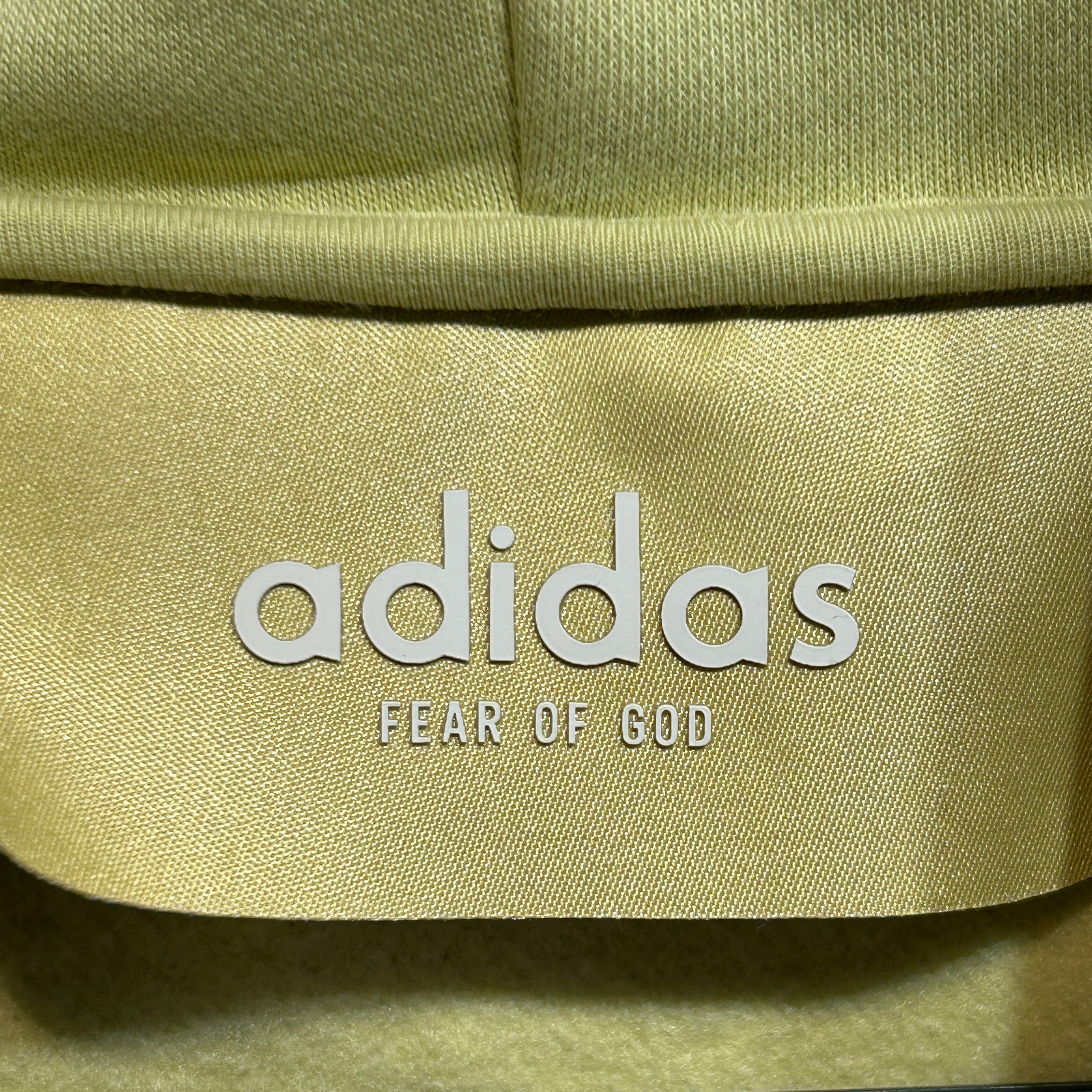 adidas/FEAR OF GOD/Hoodie/L/Cotton/GRN/Blue Logo Oversized Hoodie view 3