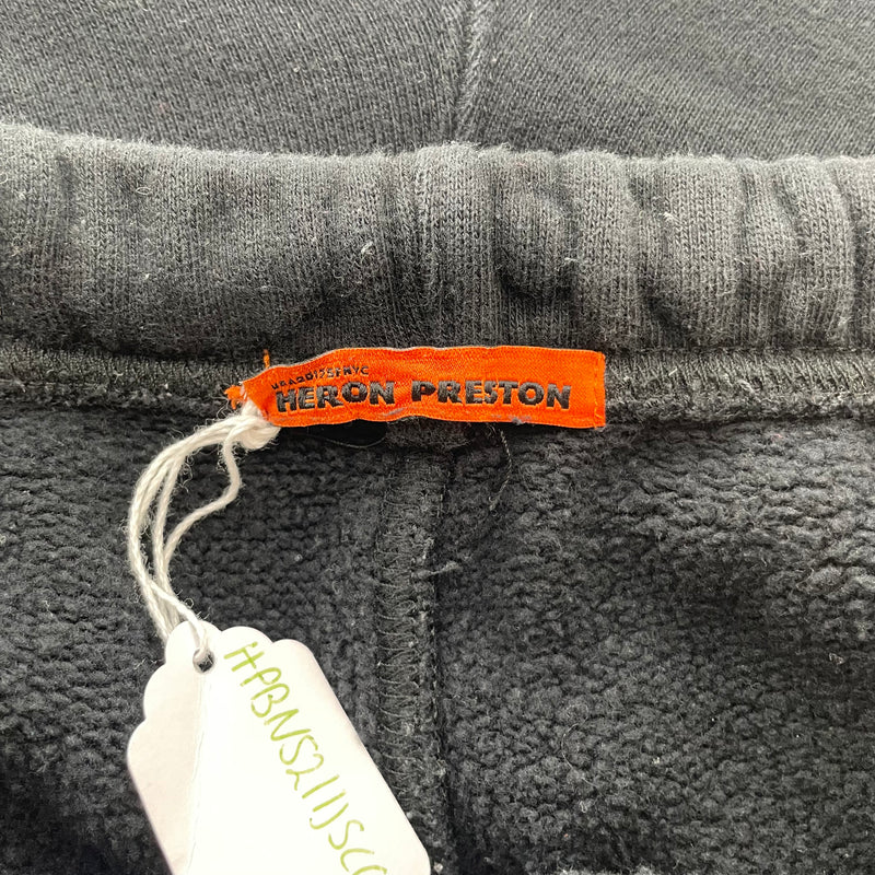 HERON PRESTON/Straight Pants/Cotton/BLK/Graphic/nasa