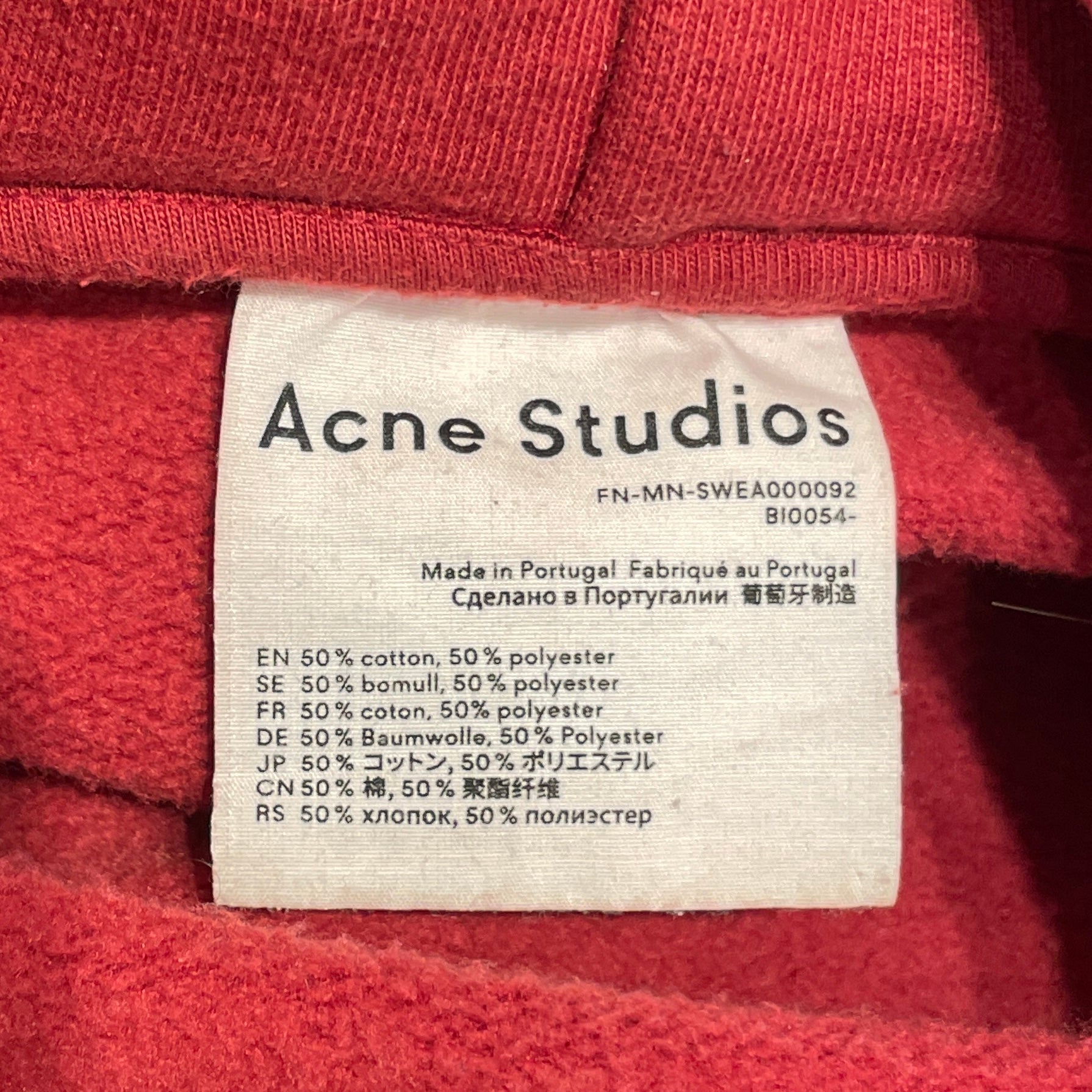 Acne Studios/Hoodie/M/Cotton/BRD/basic view 3