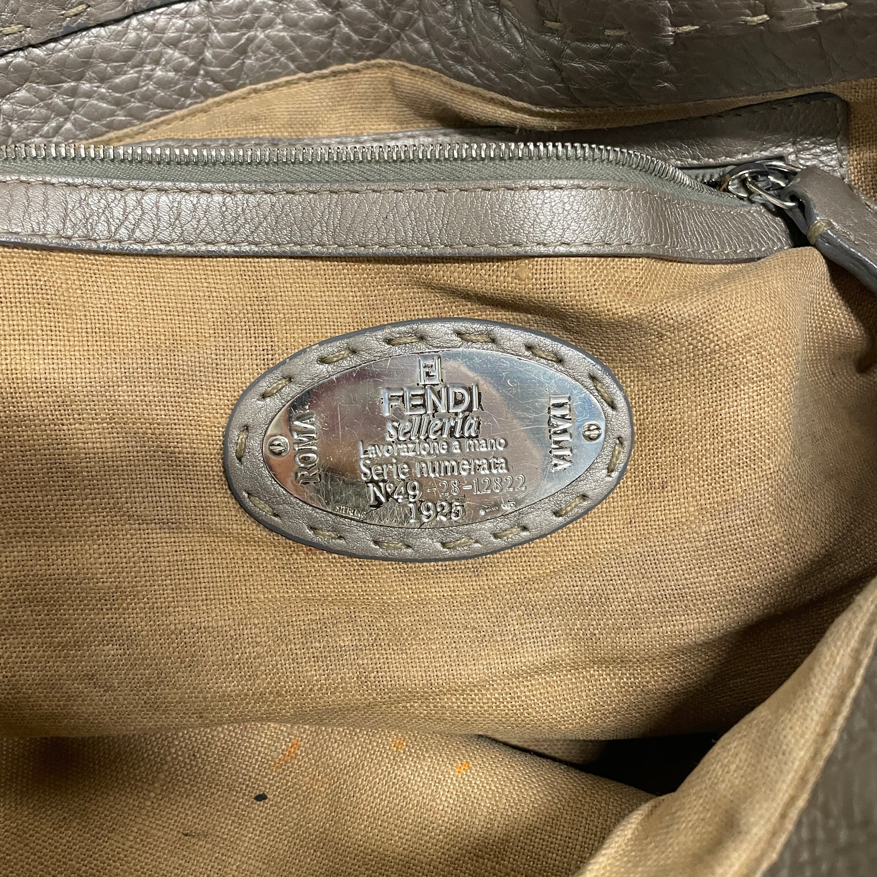 FENDI/Bag/Leather/SLV/LARGE SELLERIA VILLA TOTE view 3