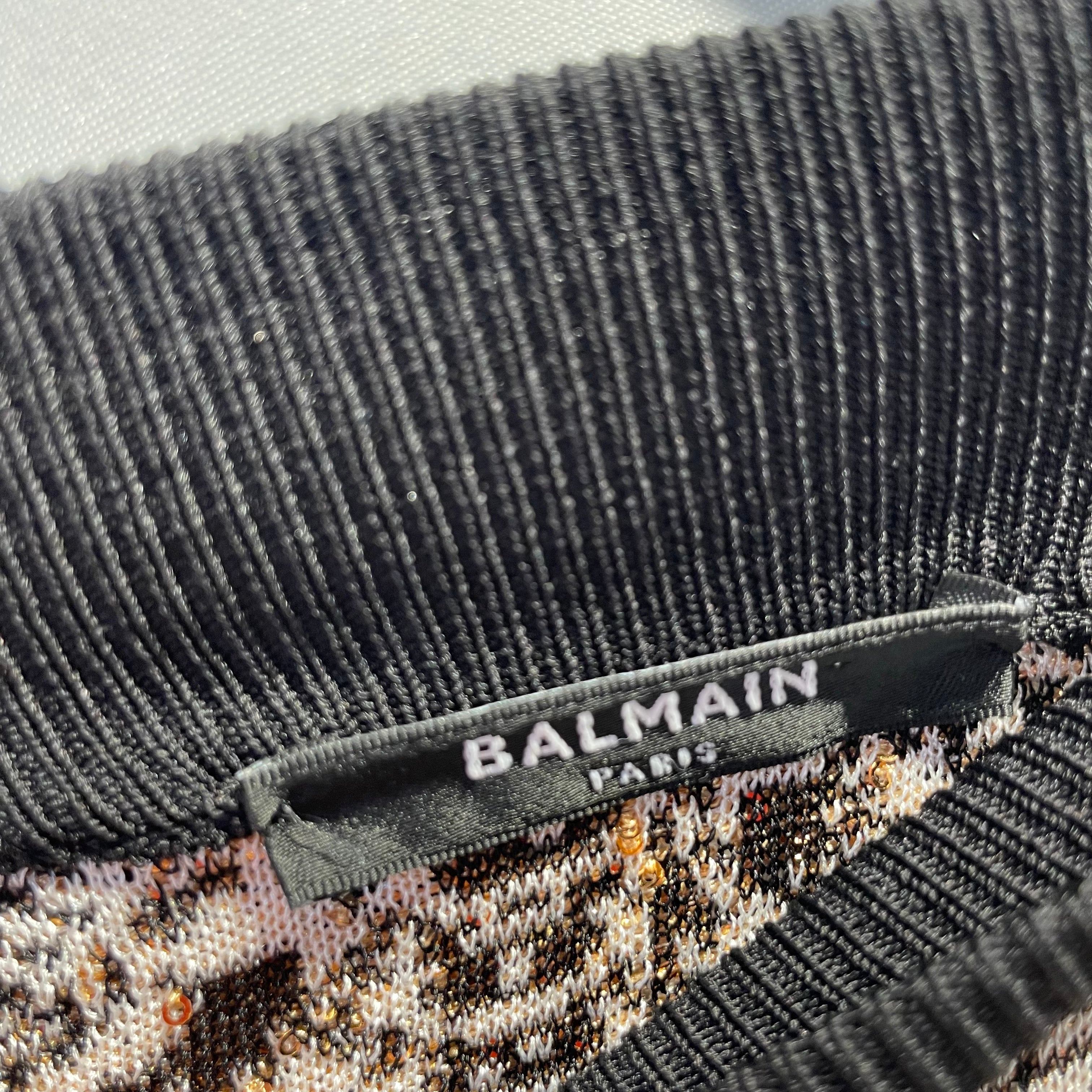 BALMAIN/Bootcut Pants/36/Animal Pattern/GLD/snake print flare view 3