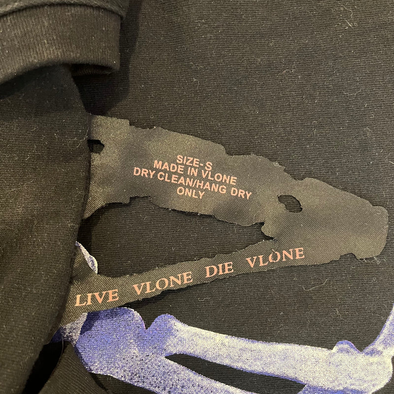 VLONE/T-Shirt/S/Graphic/Cotton/BLK/freeluater