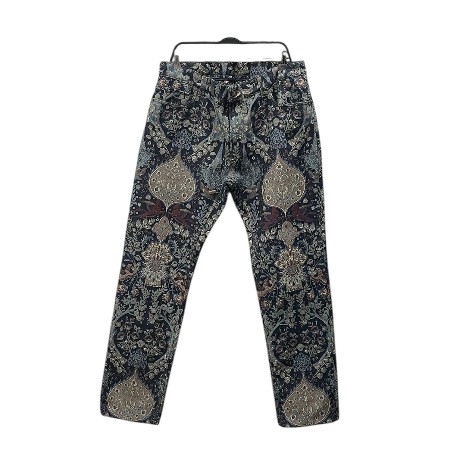 ETRO/Straight Pants/38/Cotton/BLU/ETRO FLORAL XL JKT NWT PANTS view 1