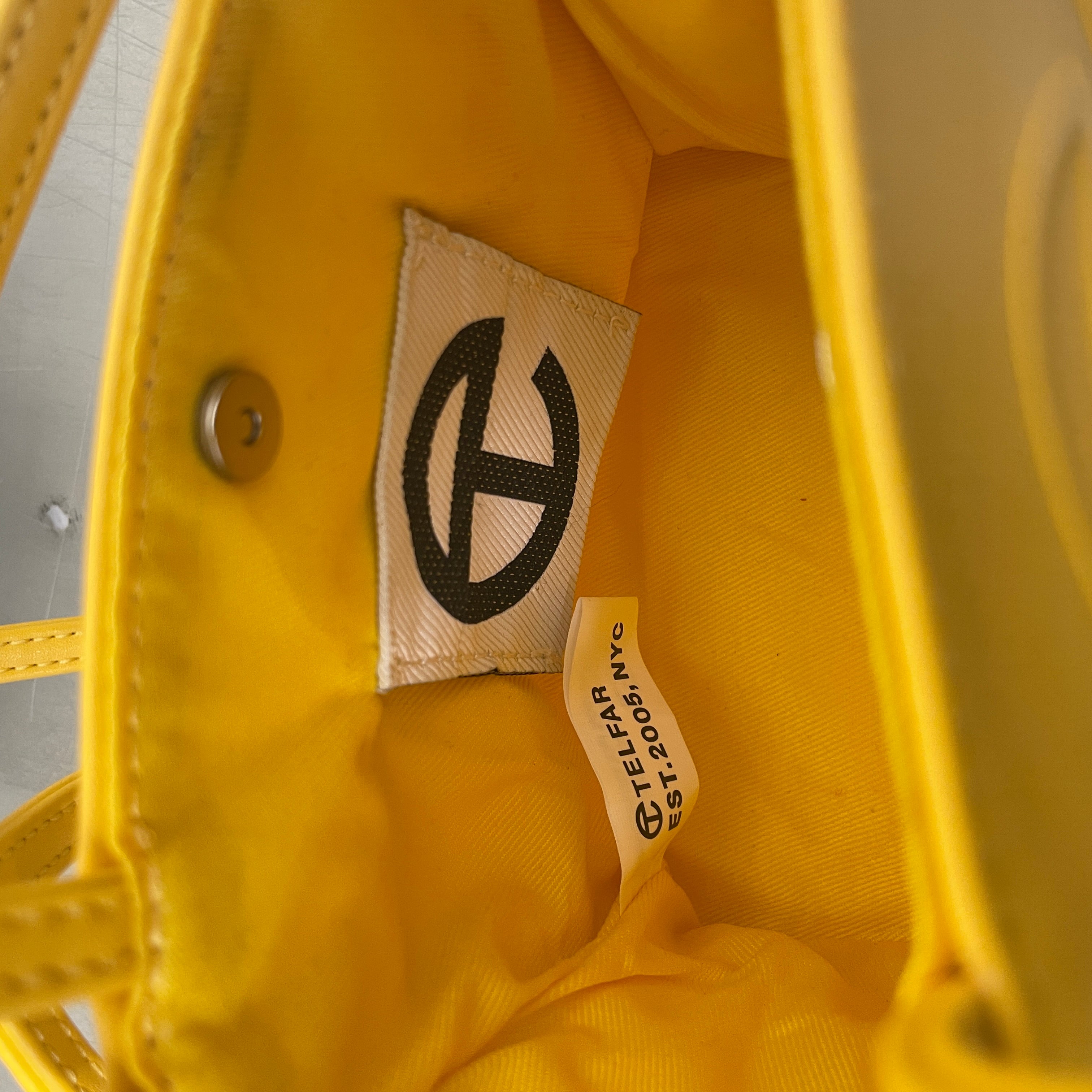 Telfar/Tote Bag/Leather/YEL/ view 3