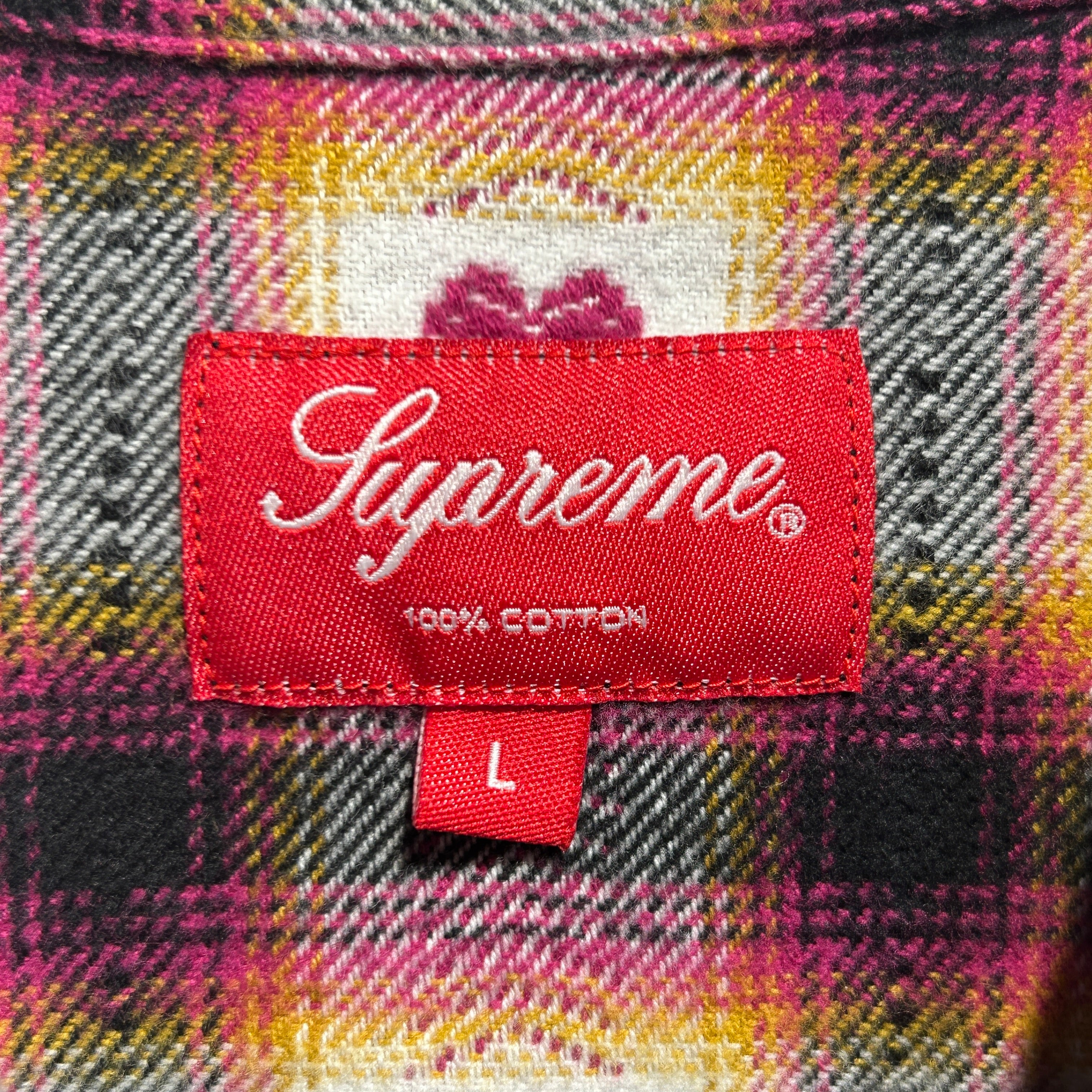 Supreme/Flannel Shirt/L/Cotton/PPL/All Over Print/Hearts Flannel view 3