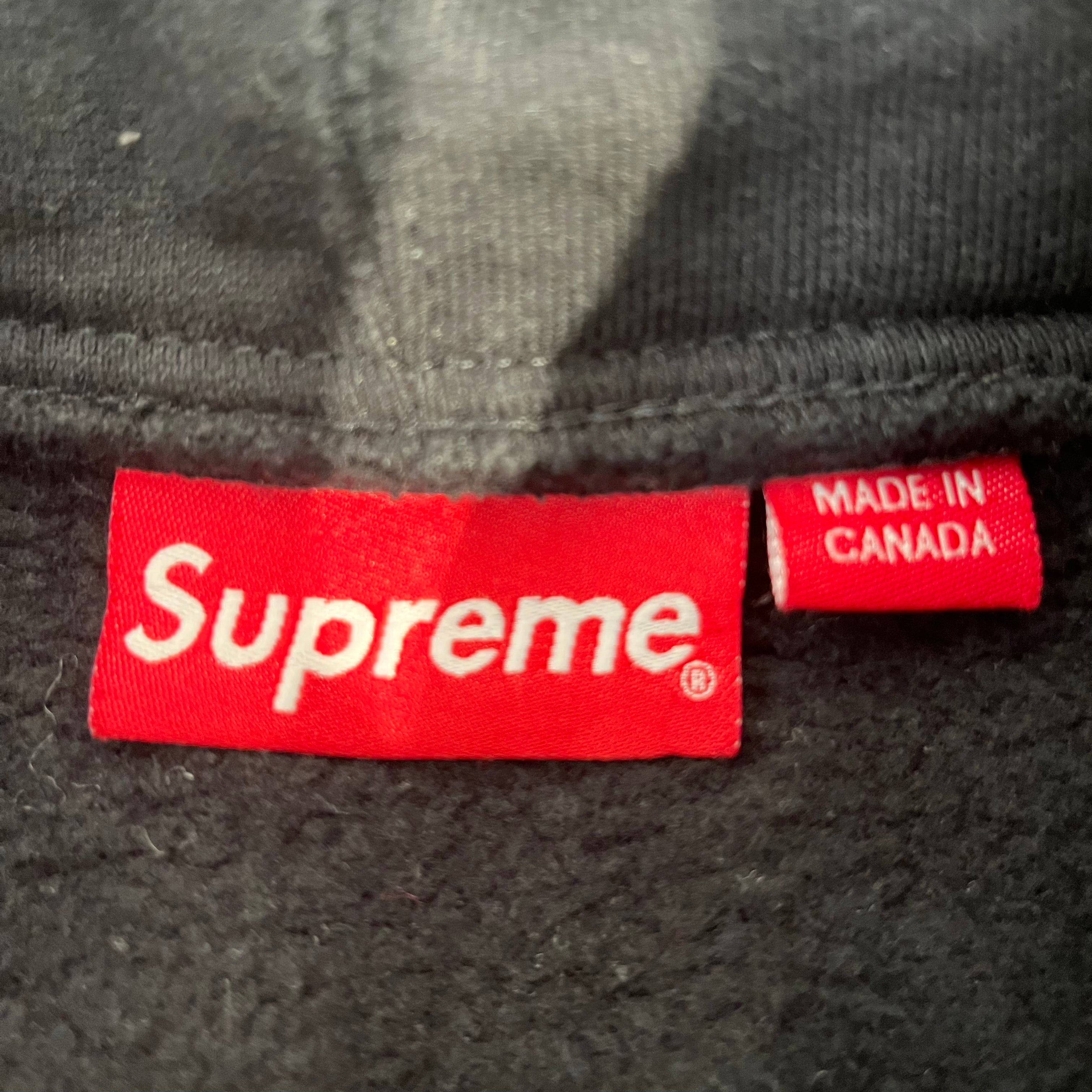 Supreme/Zip Up Hoodie/M/Cotton/BLK/ view 3