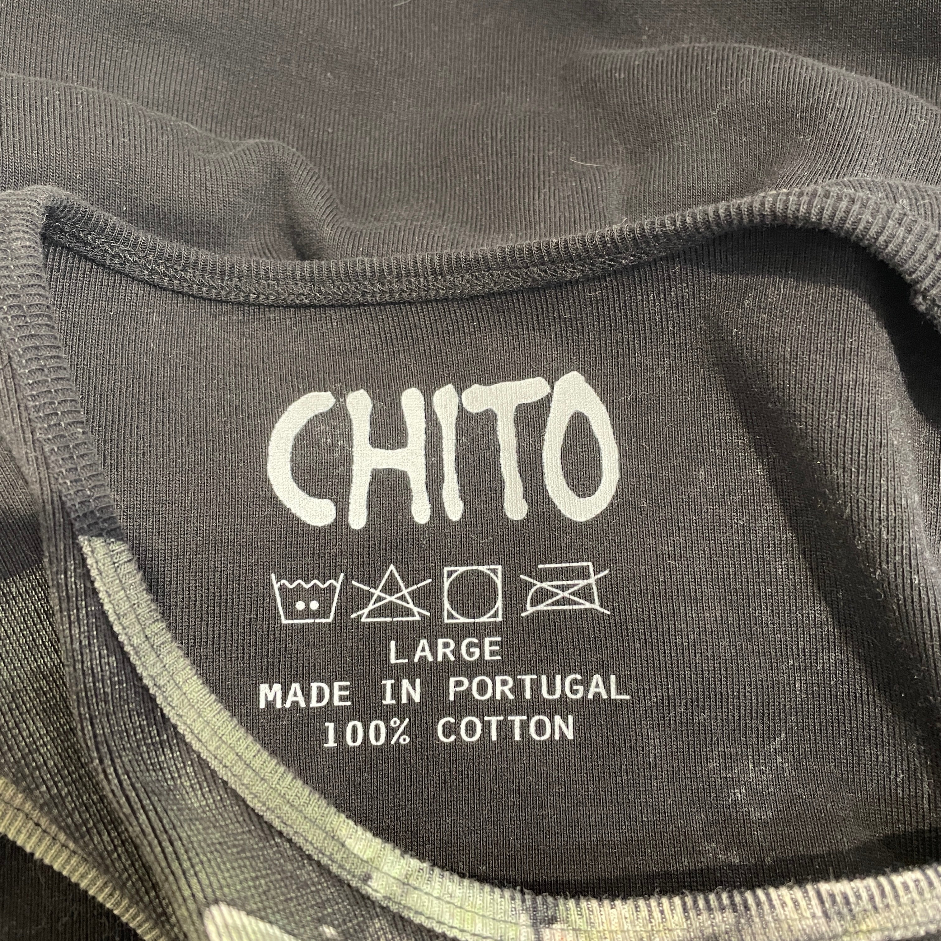 CHITO/Tank Top/L/Cotton/BLK/Graphic/ view 3
