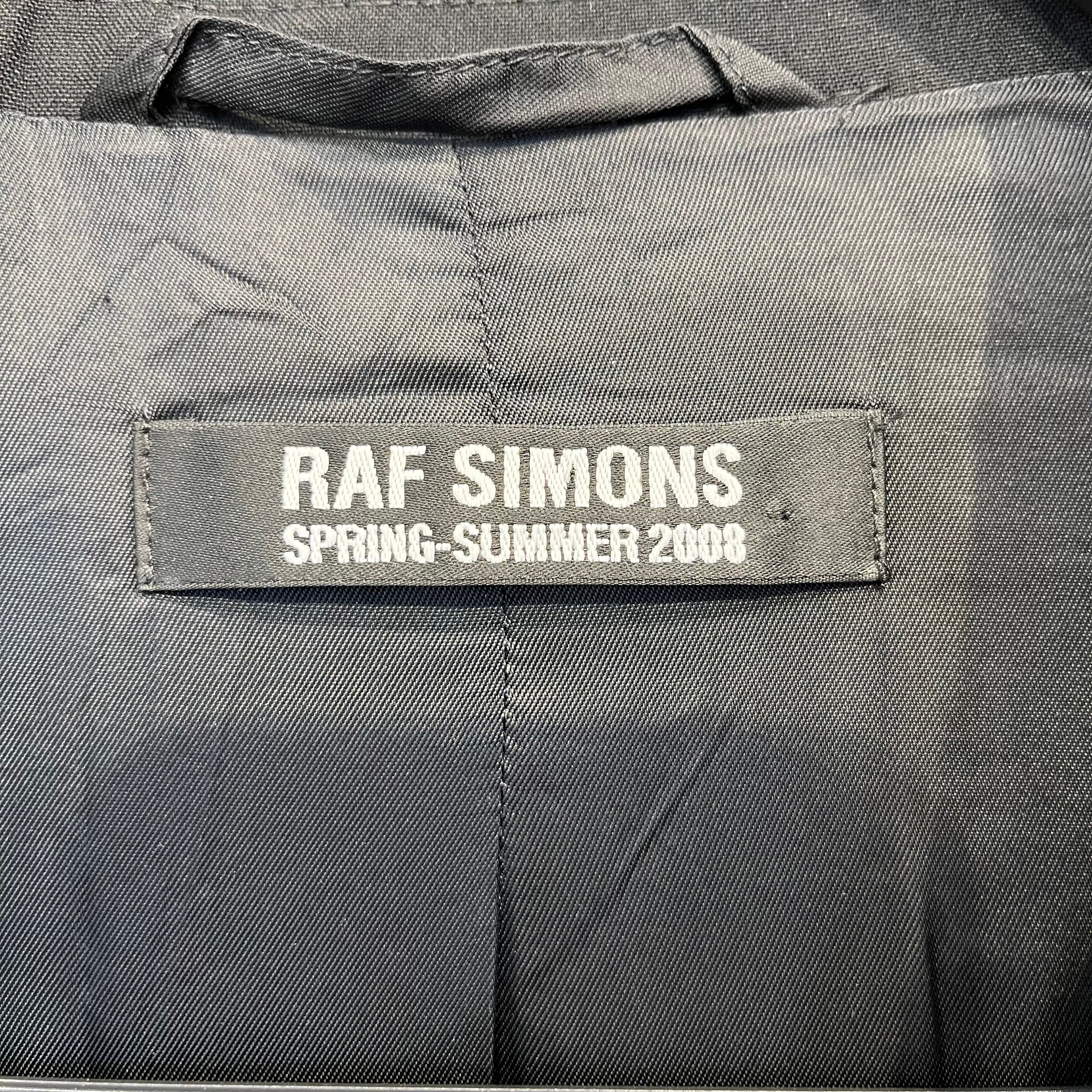 RAF SIMONS/Coat/52/BLK/ss08 drawstring blazer view 3