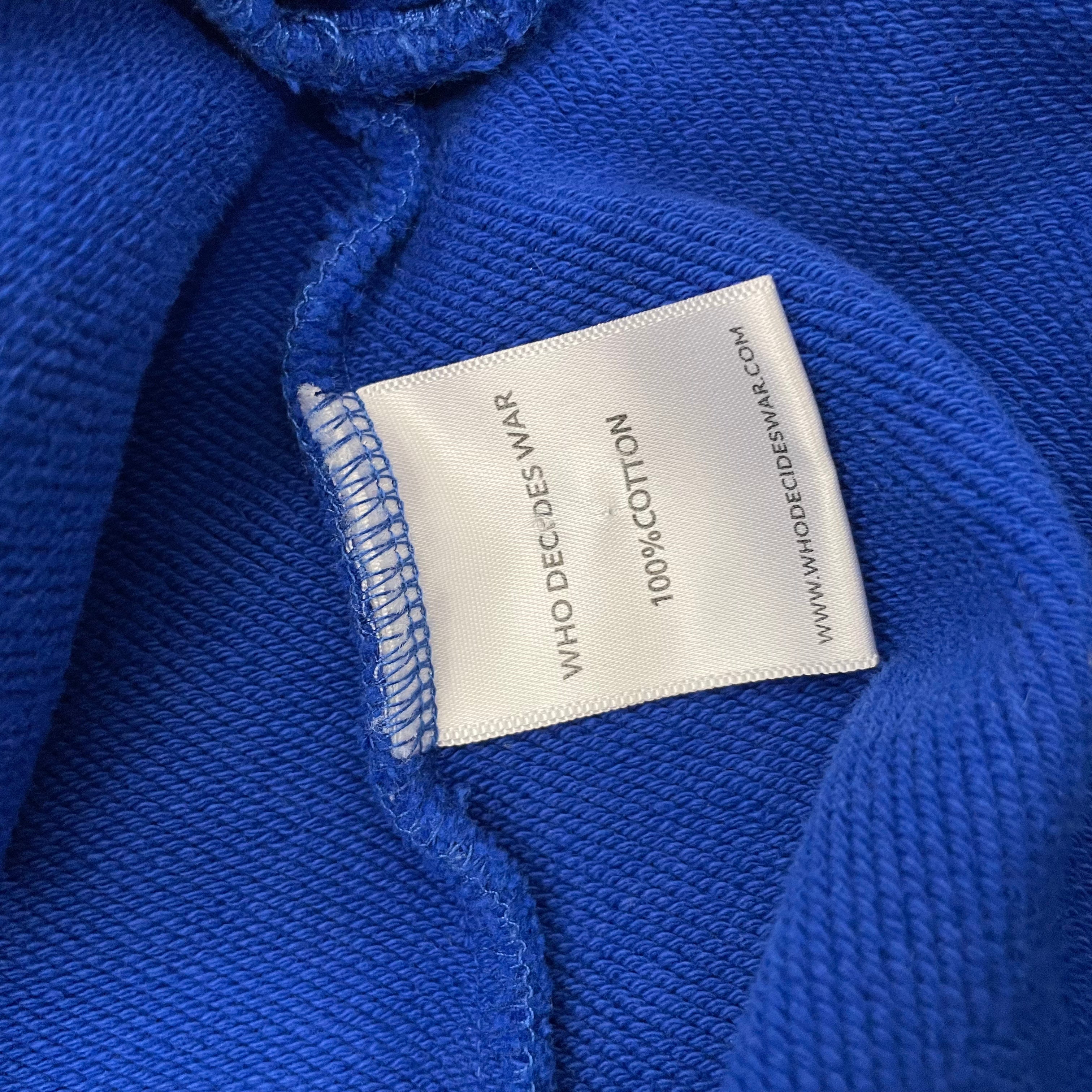 WHO DECIDES WAR/Hoodie/XXXS/Cotton/BLU/ view 4