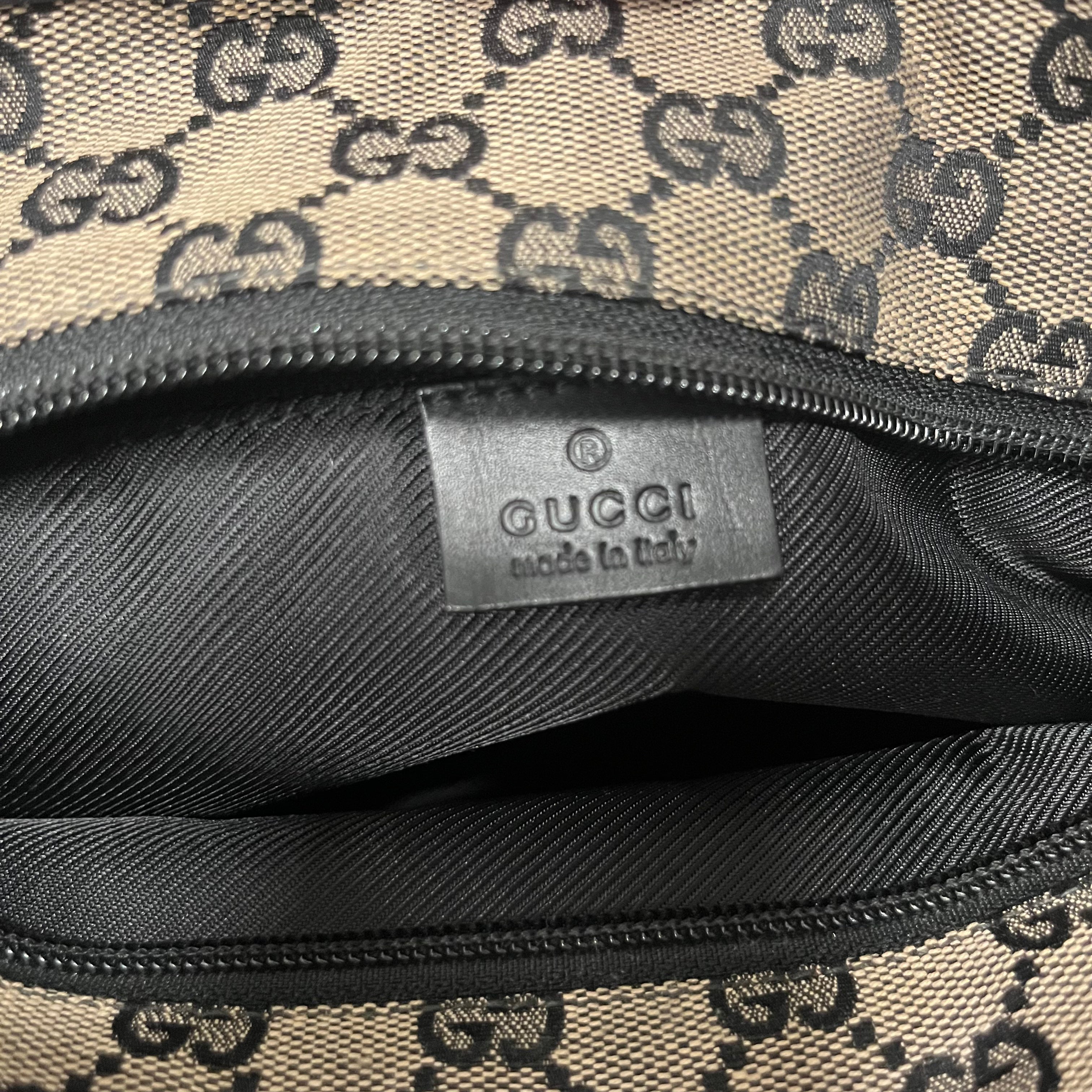 GUCCI/Hand Bag/Monogram/Cotton/BEG/top handle bag view 6