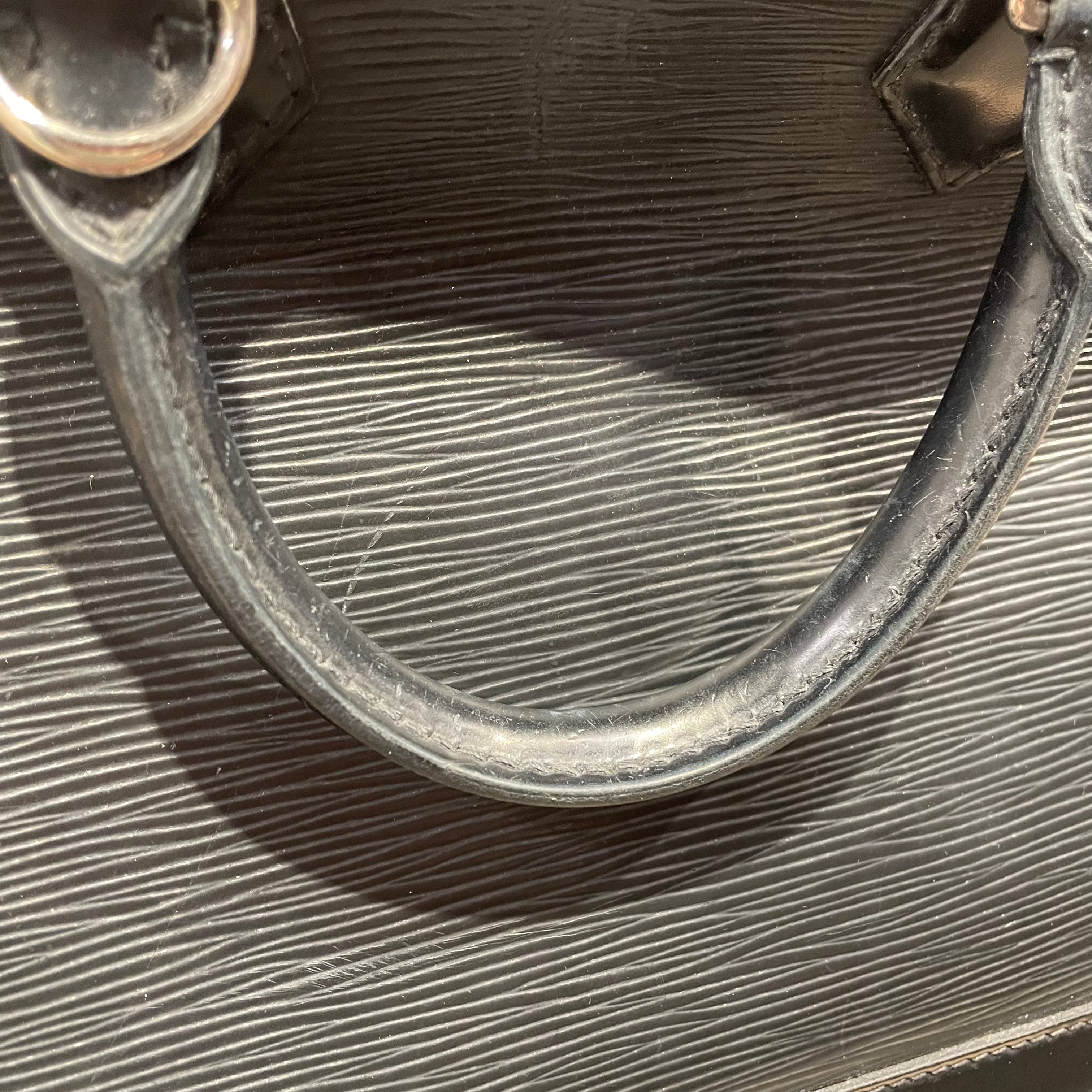 LOUIS VUITTON/Hand Bag/Leather/BLK/EPI I LEATHGER HANDBAG view 7