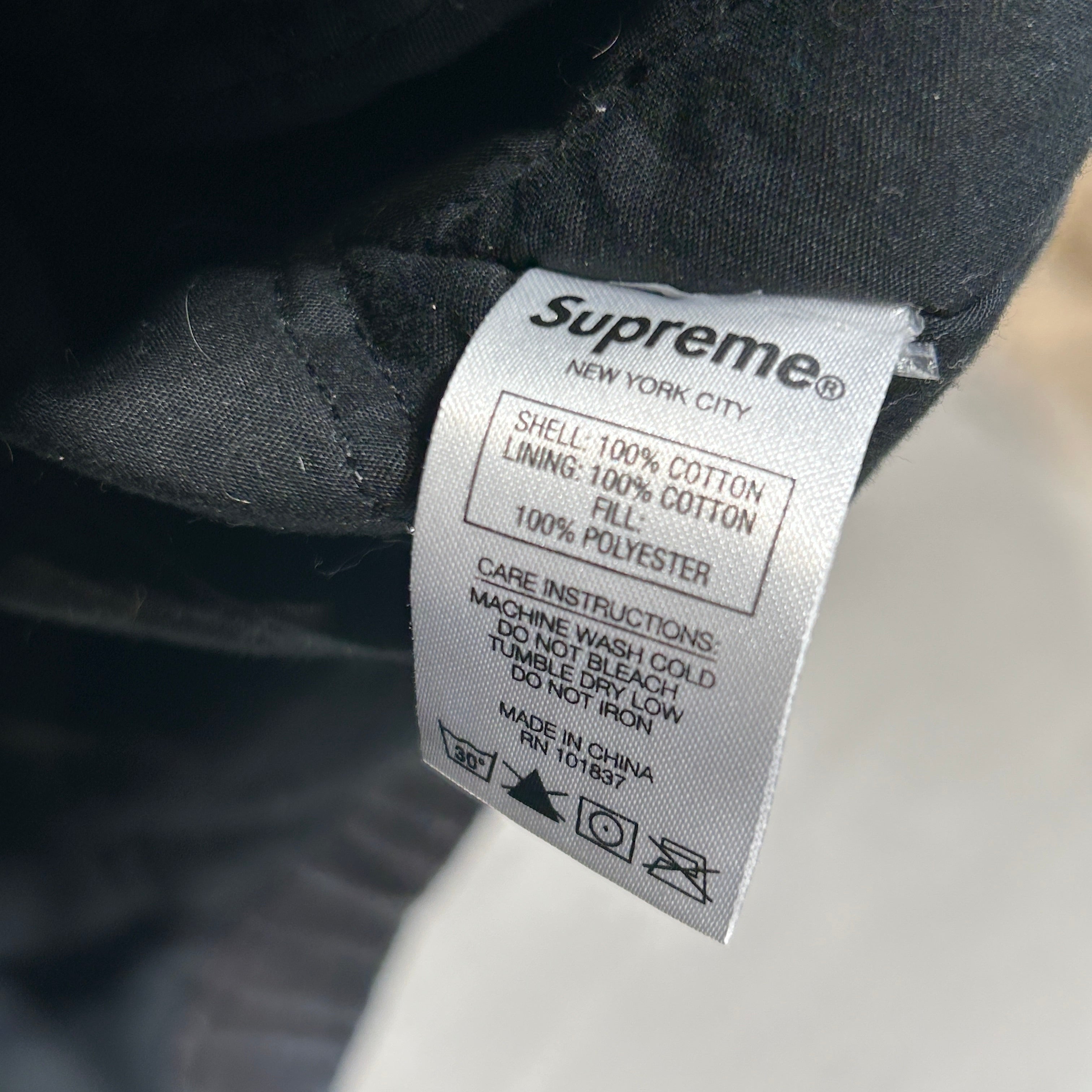 Supreme/Zip Up Hoodie/XL/All Over Print/Cotton/BLK/Eagle Work Jacket view 3
