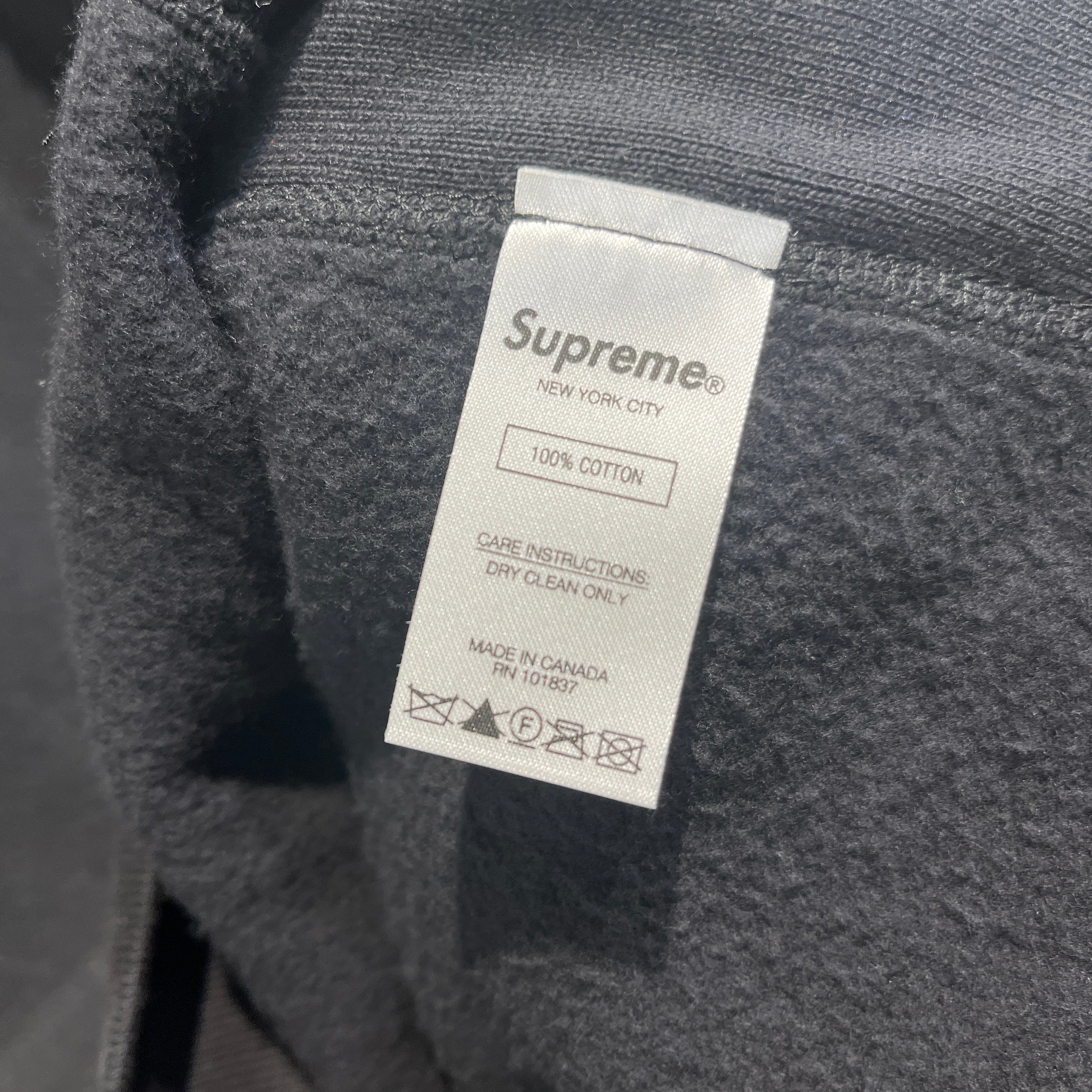 Supreme/Hoodie/L/Cotton/BLK/PERFERATED LOGO view 3
