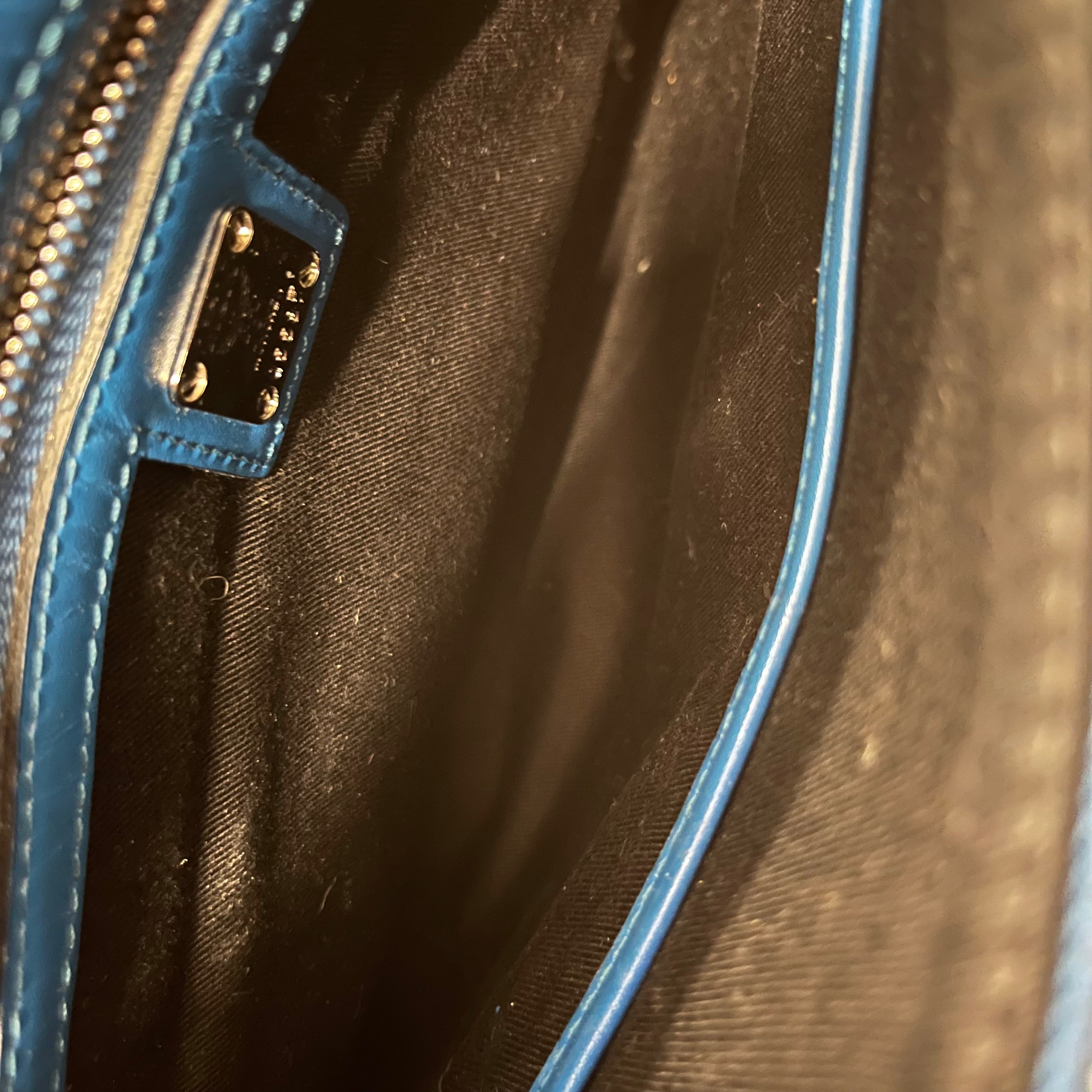 MCM/Cross Body Bag/Monogram/Leather/BLU/VISETOS POUCH view 5