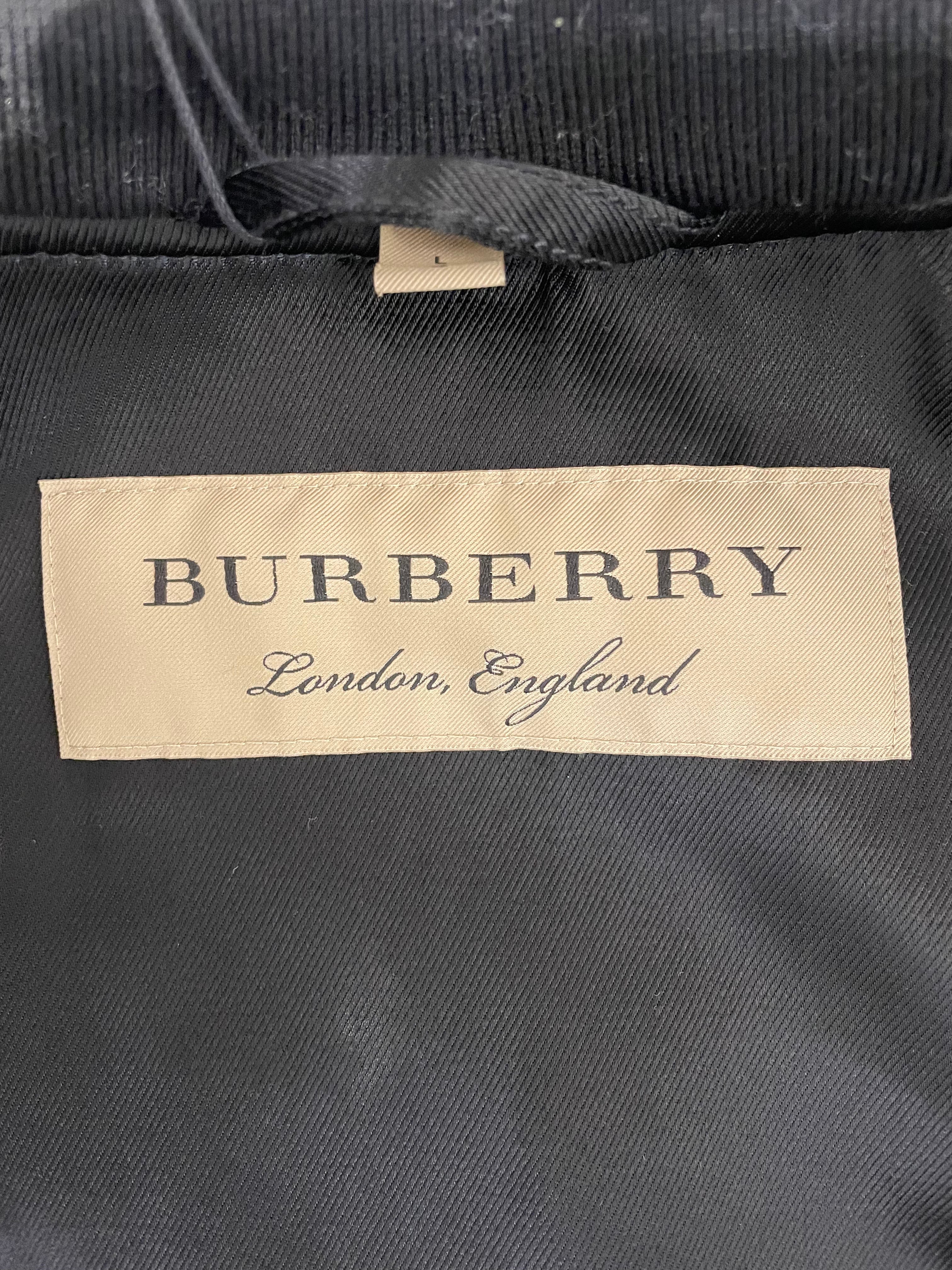 BURBERRY LONDON/Fleece Jkt/L/Wool/BLK/bomber Jacke with wool view 3