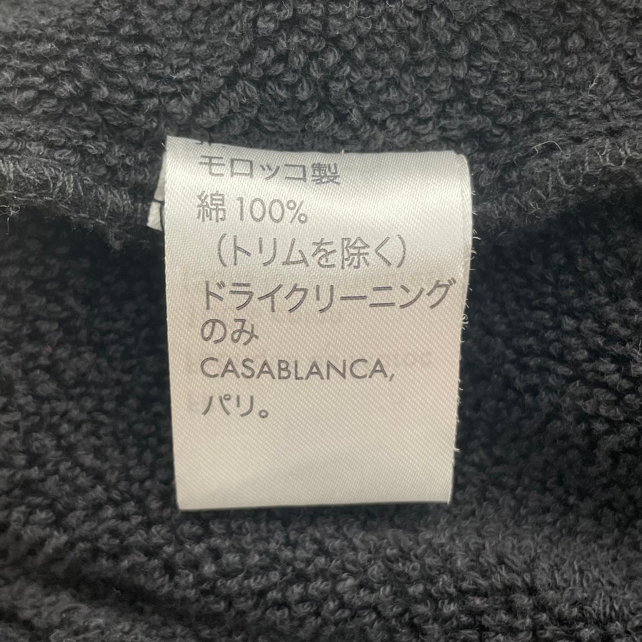 CASABLANCA/Fleece Jkt/S/Cotton/BLK/apre boa track view 4