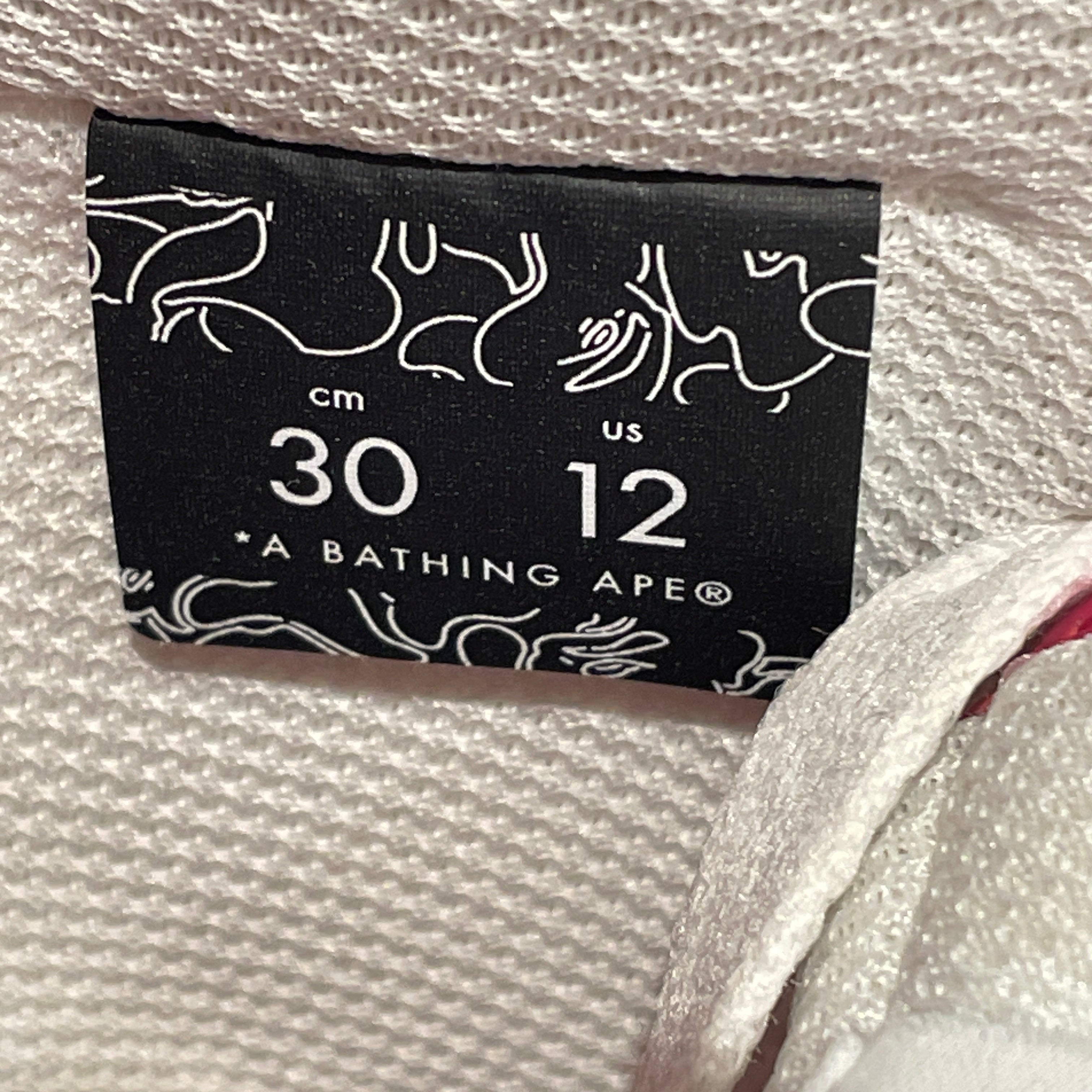 BAPE STA!/Low-Sneakers/US 12/Leather/PNK/ view 6