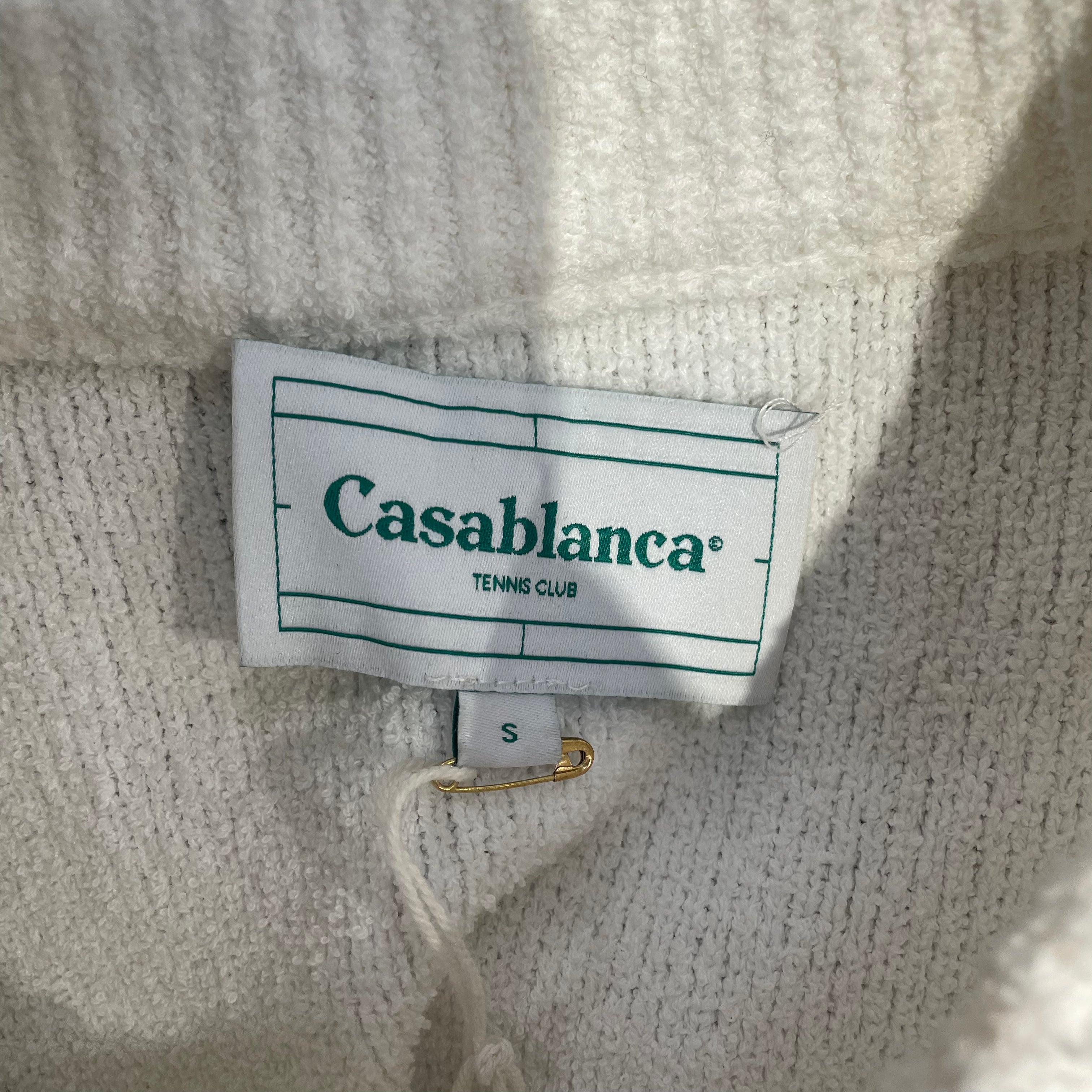 CASABLANCA/LS Dress/S/Cotton/WHT/BOUCLE CORSET PLEAT view 3