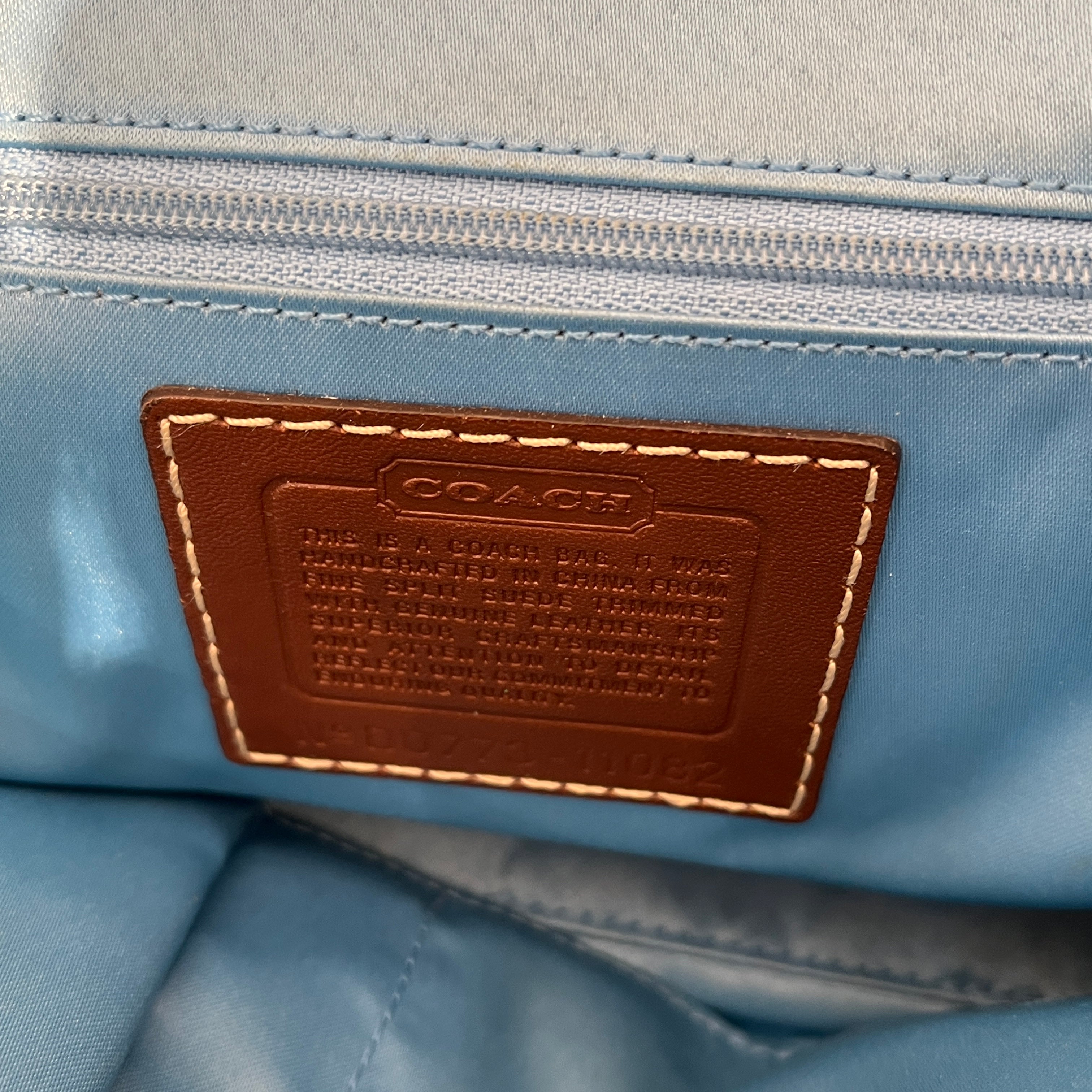 COACH/Bag/Plaid/Cotton/CRM/HAMPTON TATTERSALL SATCHEL view 4