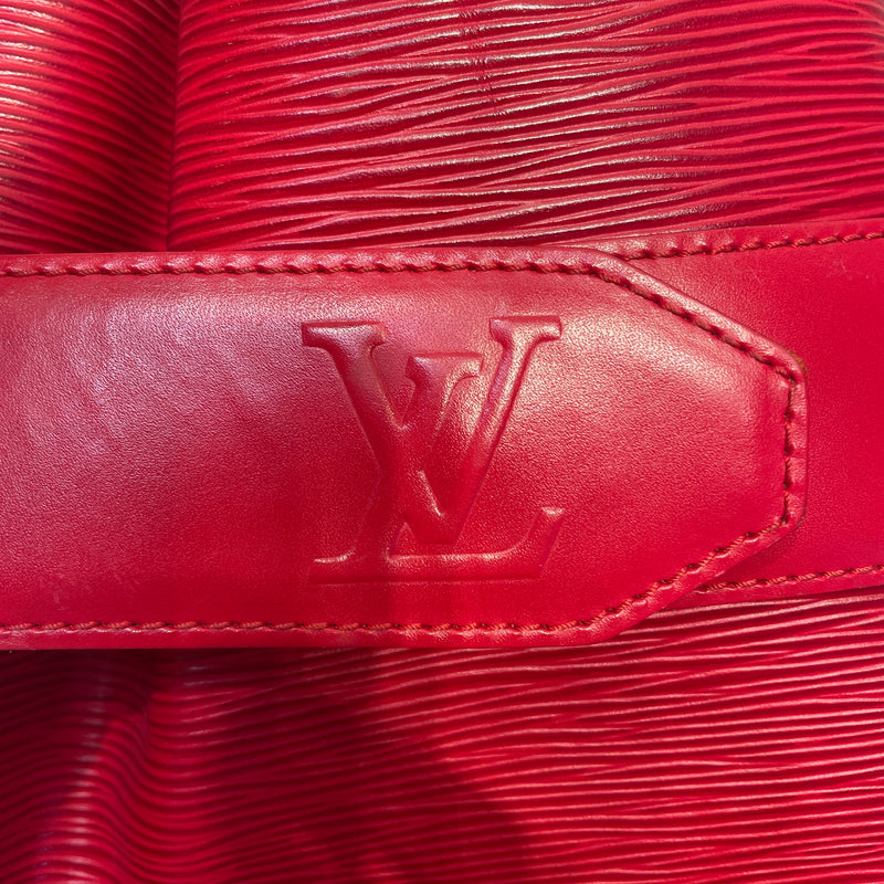 LOUIS VUITTON/Basket Bag/Leather/RED/BUCKET BAG