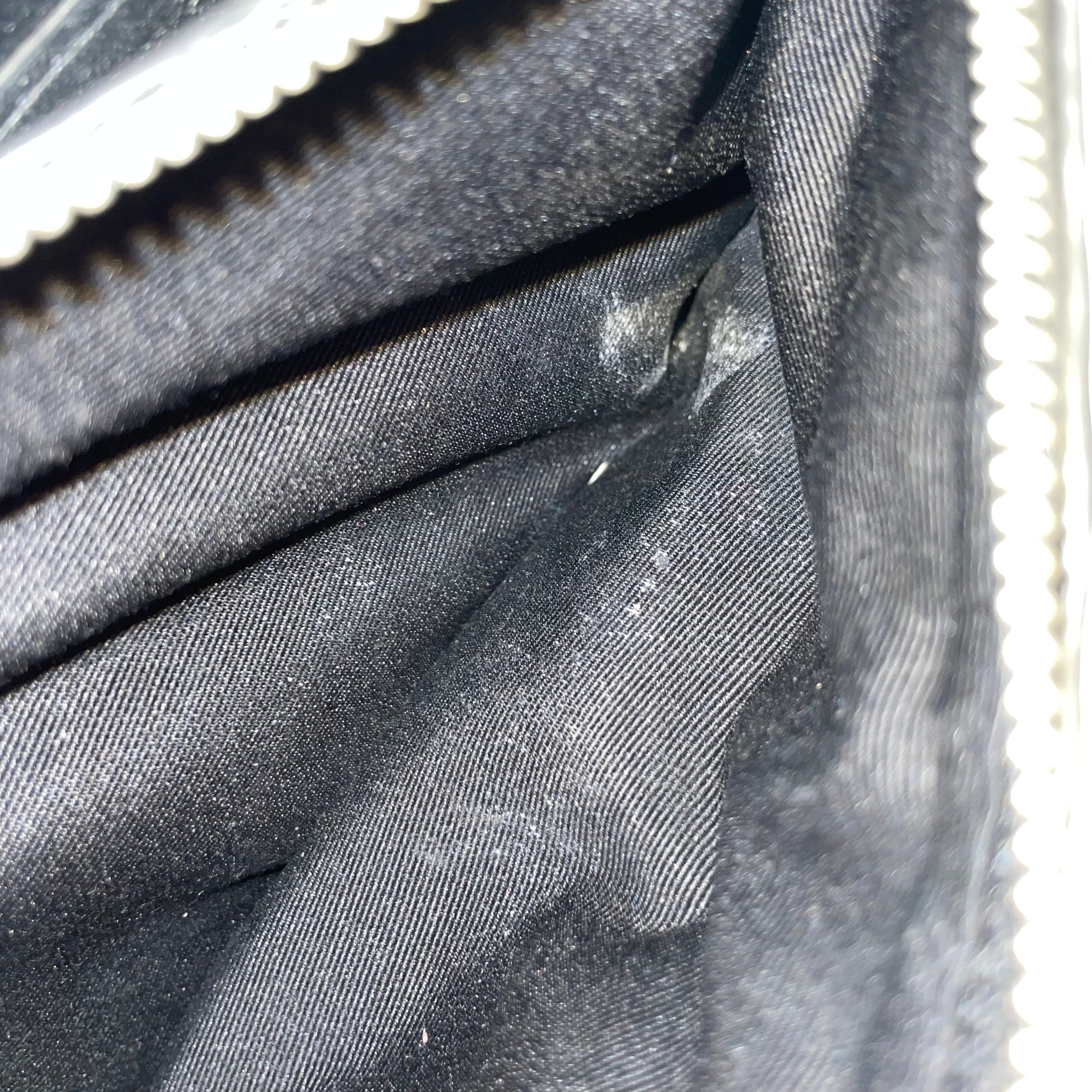 MARC JACOBS/Clutch Bag/Monogram/Leather/BLK/The Snapshot Bag AOP view 3