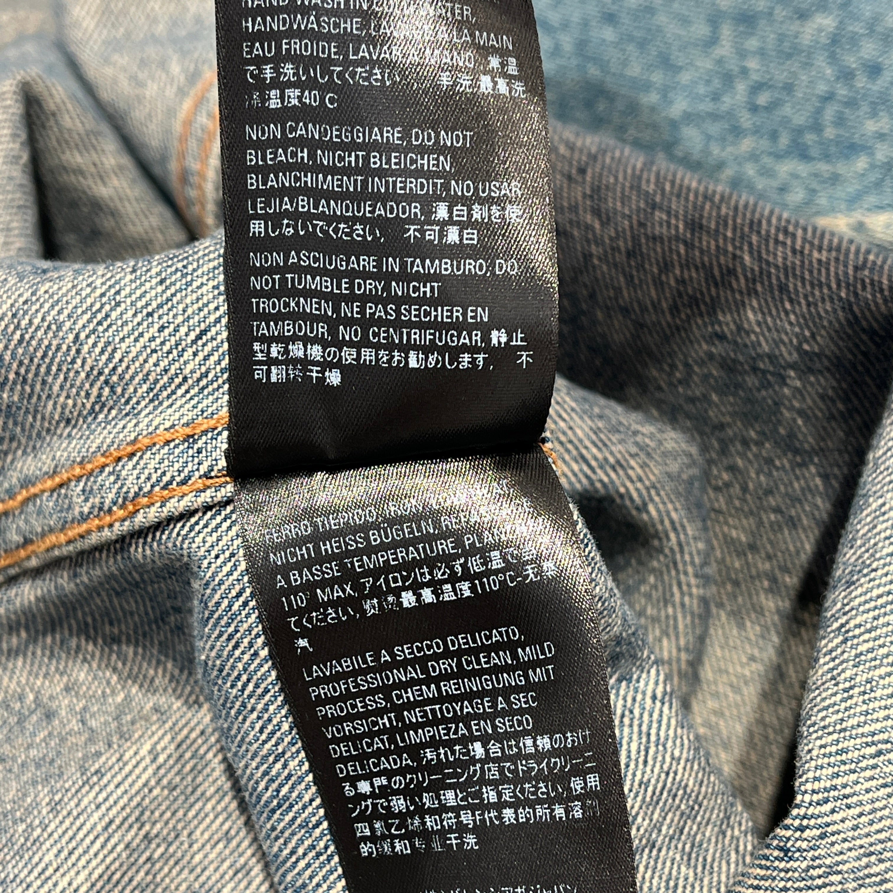BALENCIAGA/LS Shirt/M/Denim/IDG/DISTRESSED DENIM SHIRT view 7