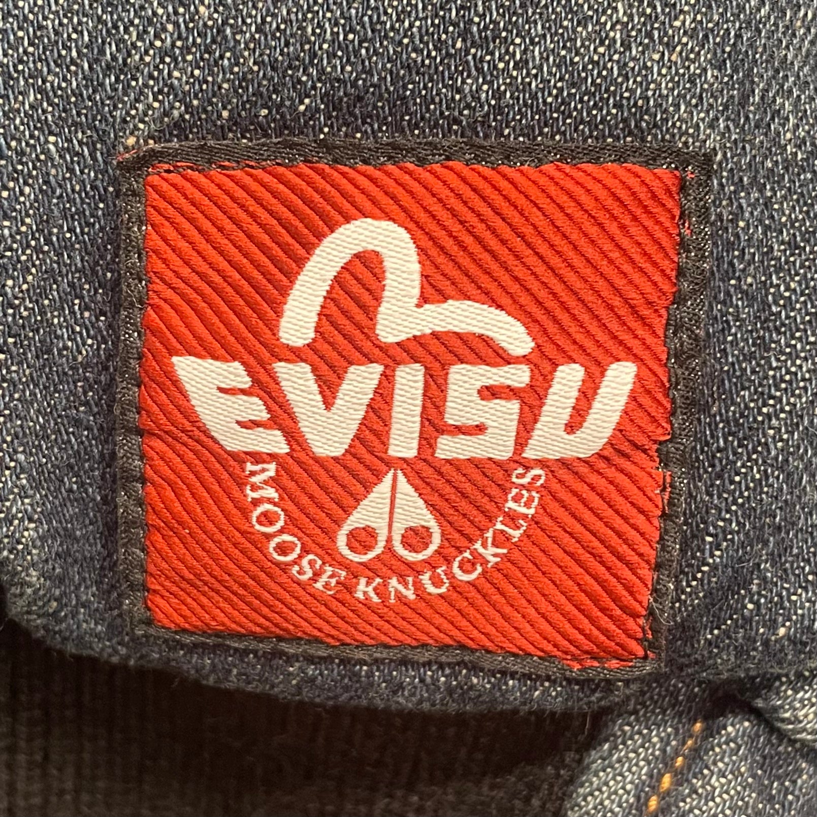MOOSE KNUCKLES/EVISU/Puffer Jkt/XL/Cotton/NVY/LOGO EMBROIDERY BACK view 5