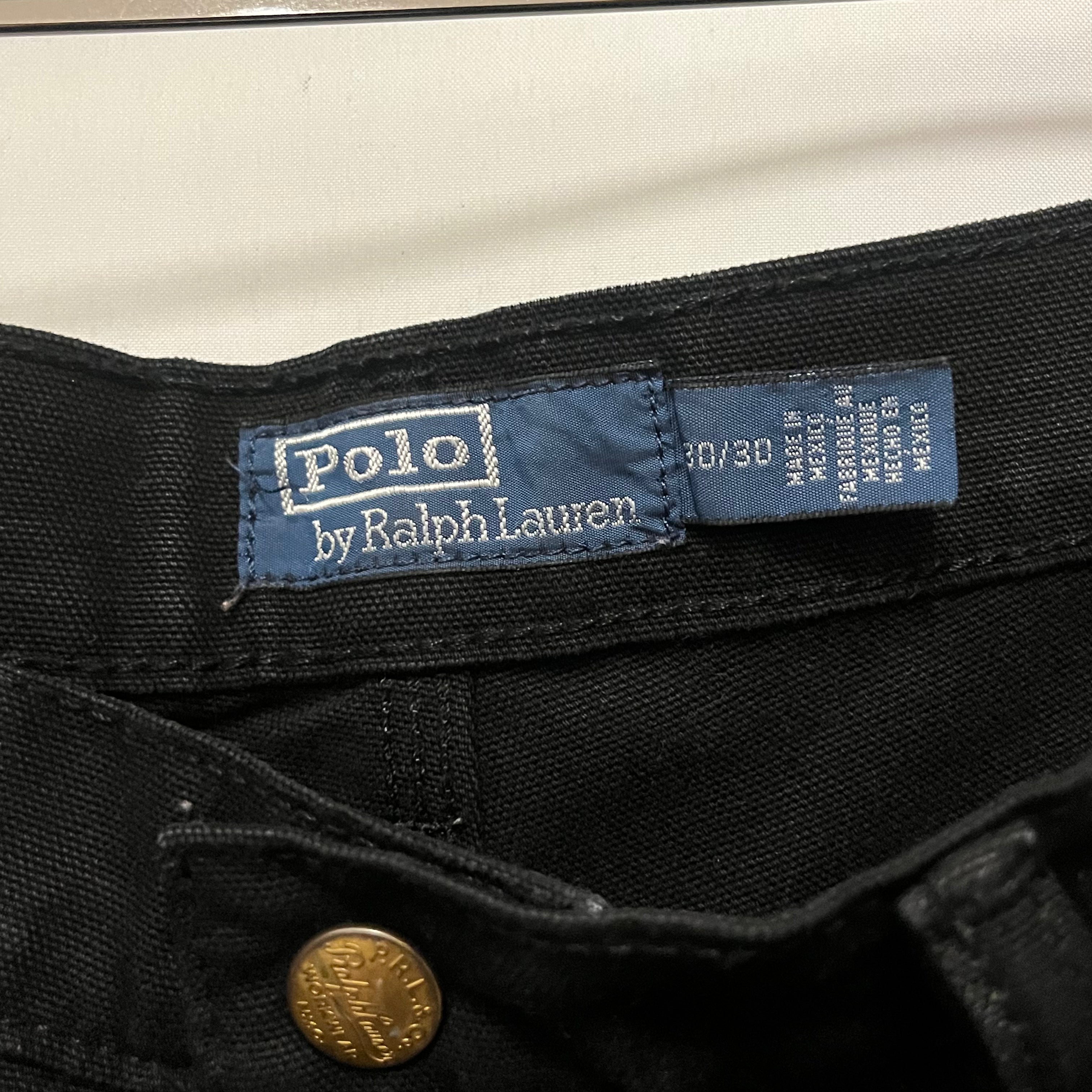 POLO RALPH LAUREN/Carpenter Pants/30/Cotton/BLK/ view 3