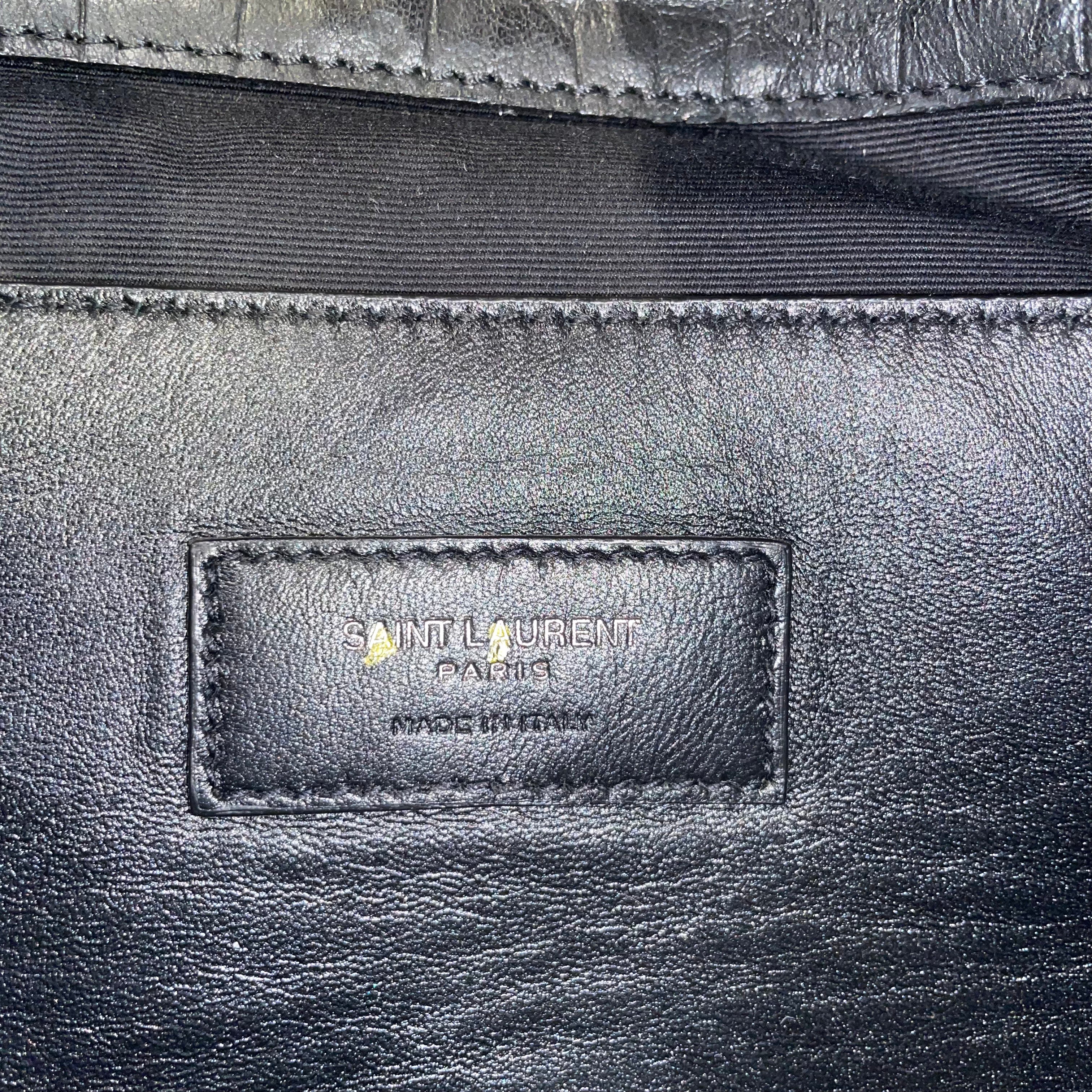 YVES SAINT LAURENT/Hand Bag/Leather/BLK/WEST HOLLYWOOD FLAP view 4