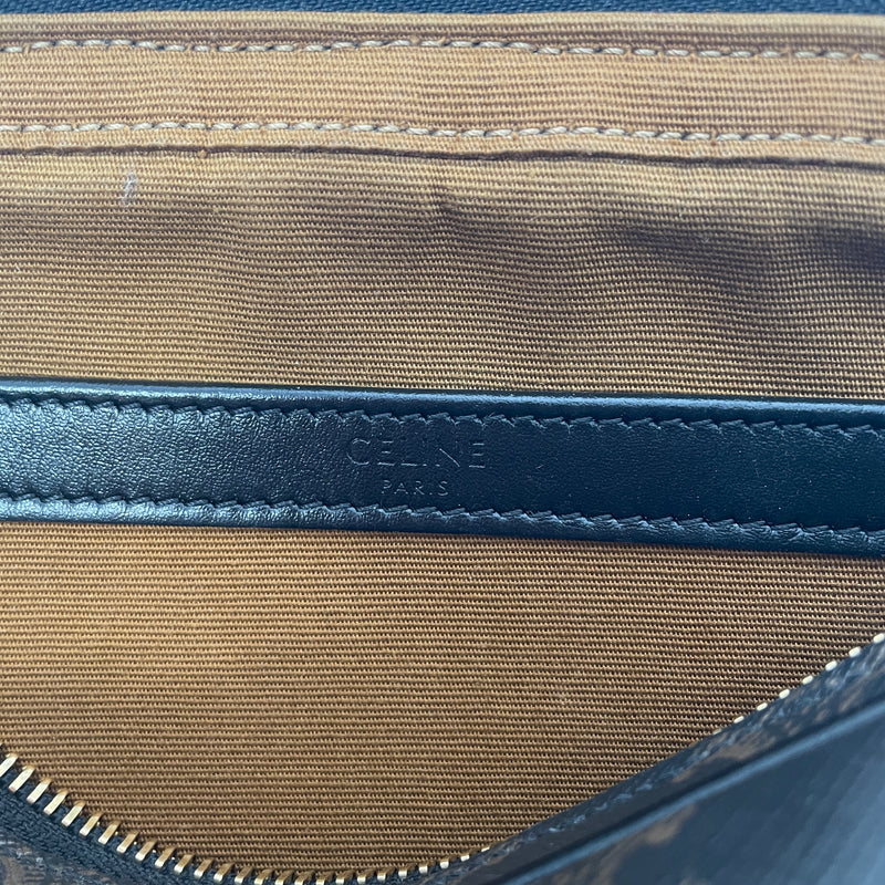 CELINE/Cross Body Bag/OS/Monogram/Leather/BRW/