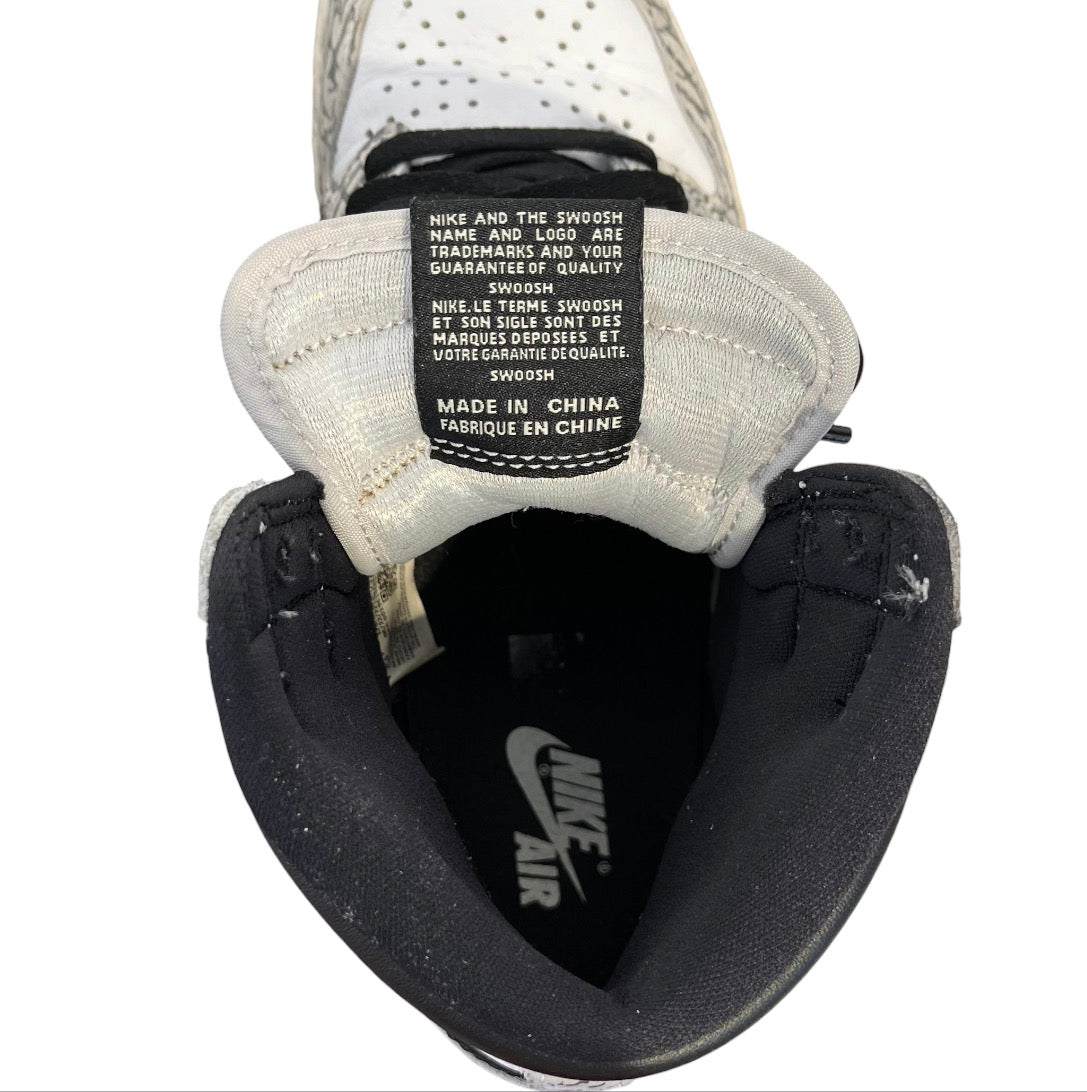 JORDAN BRAND/Hi-Sneakers/US 8.5/SLV/jordan 1 white cement view 3