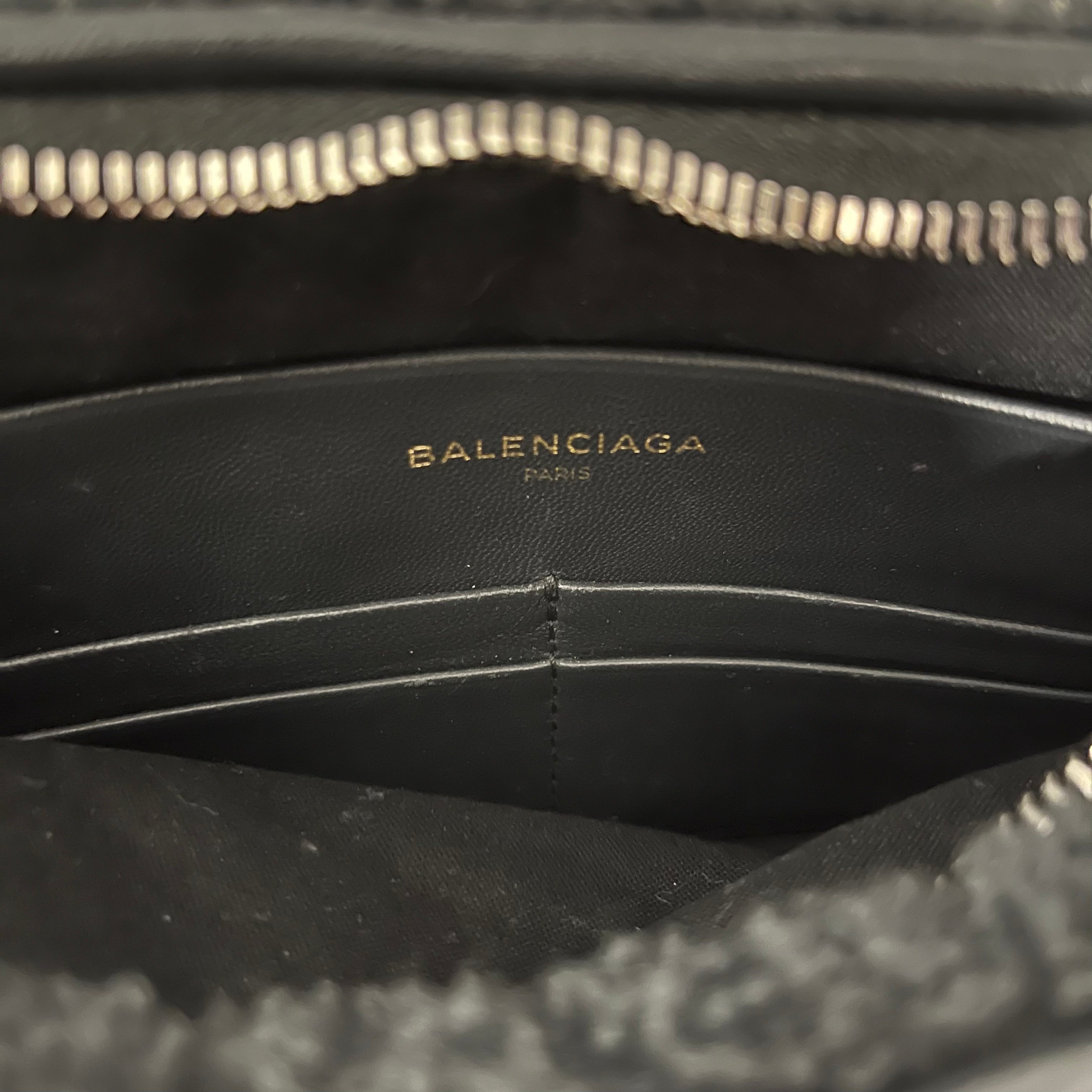 BALENCIAGA/Cross Body Bag/BLK/shearling view 5