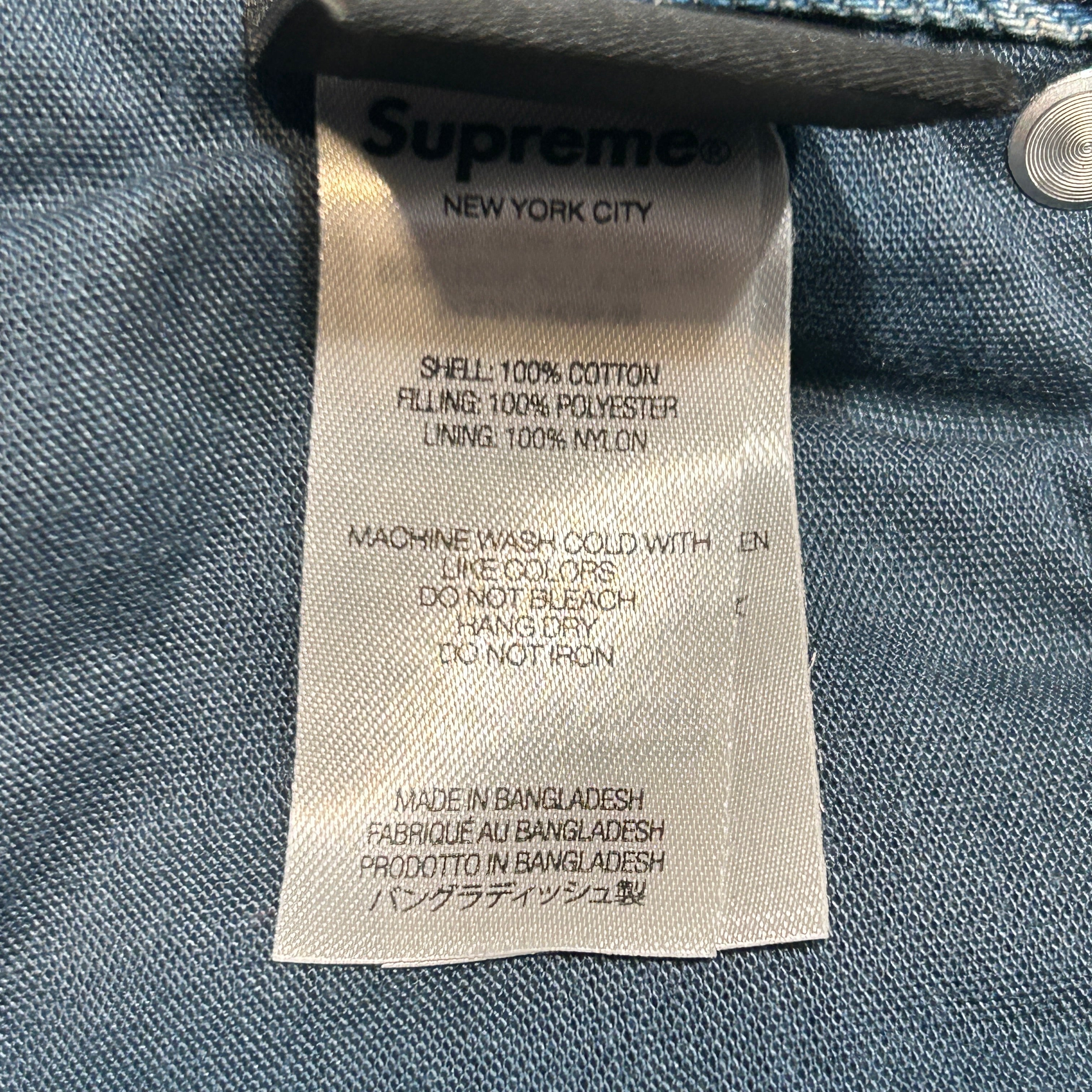 Supreme/DICKIES/Pants/34/Denim/IDG/QUILTED view 4