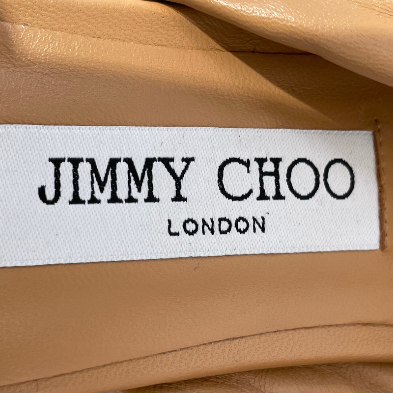 JIMMY CHOO/Sandals/EU 39.5/Leather/CML/TWISTED LEATHER MULES