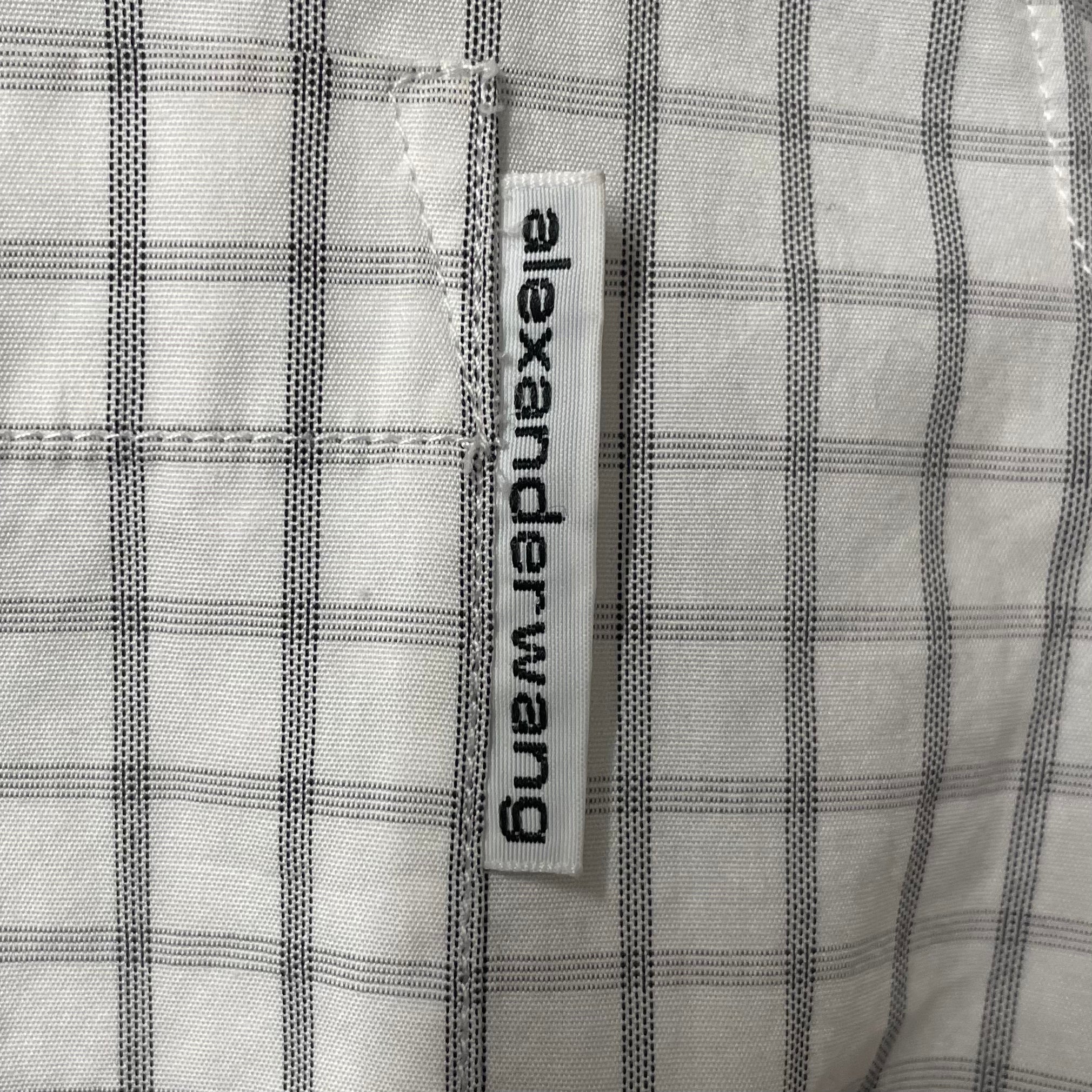 Alexander Wang/Dress/Polyester/BLK/RUNWAU 2020 BUTTDOWN SHIRTDRES view 4