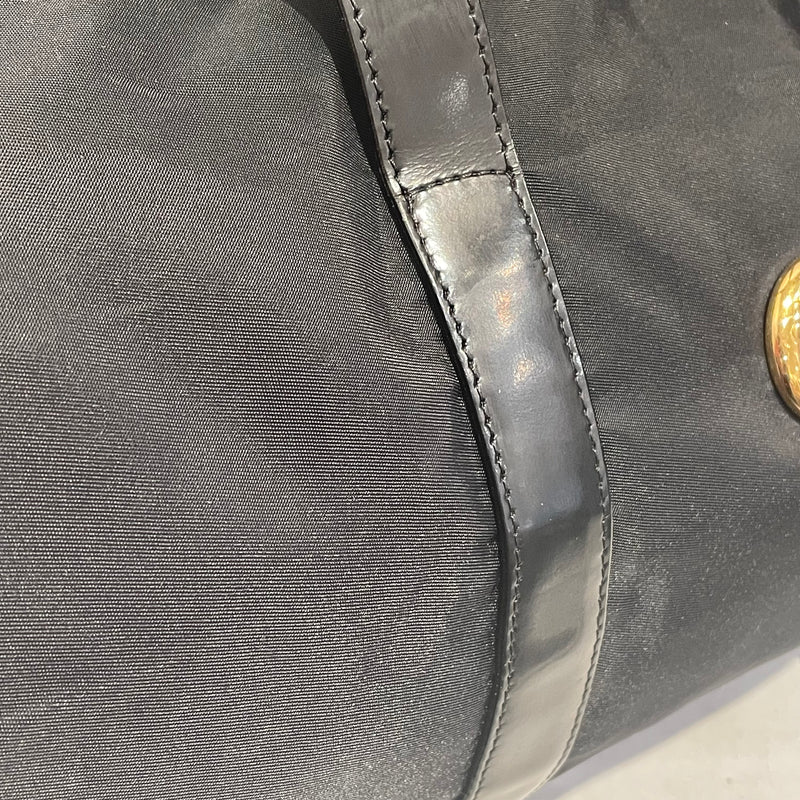 CELINE/Bag/Nylon/BLK/DUFFLE / GOLD RING