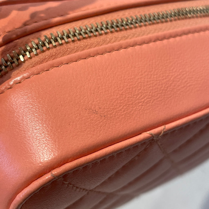 CHANEL/Cross Body Bag/Lambskin/PNK/QUILTED CC PEARL CRUSH