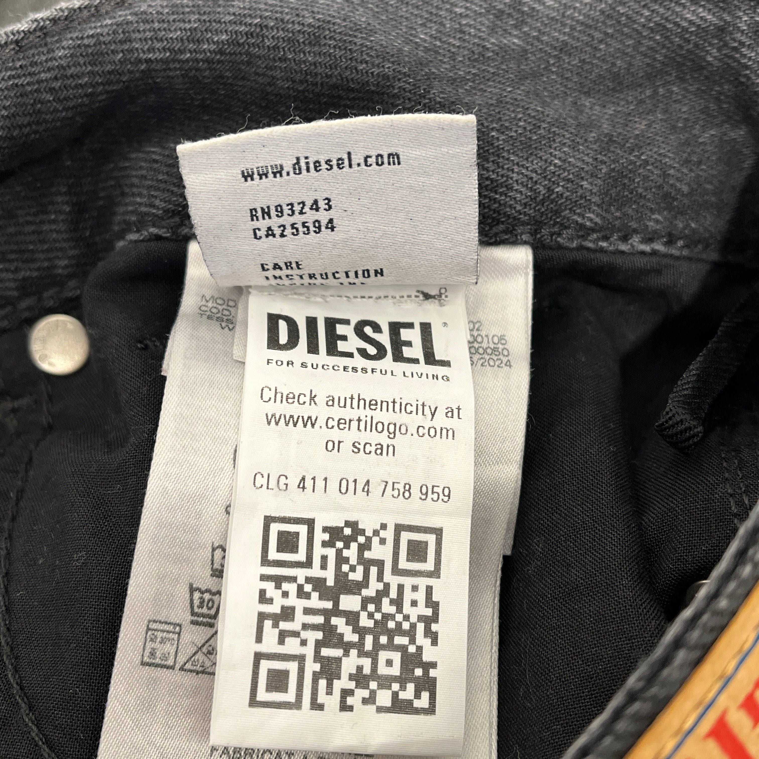 DIESEL/Bottoms/26/Denim/BLK/DENIM WAXED SKIRT view 6