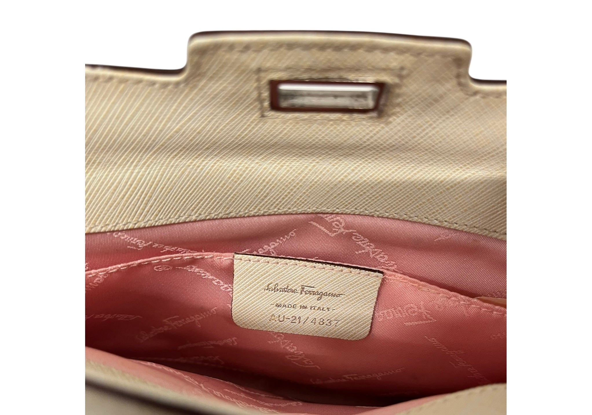 Salvatore Ferragamo/Hand Bag/Leather/IVR/SAFFIANO LEATHER view 4