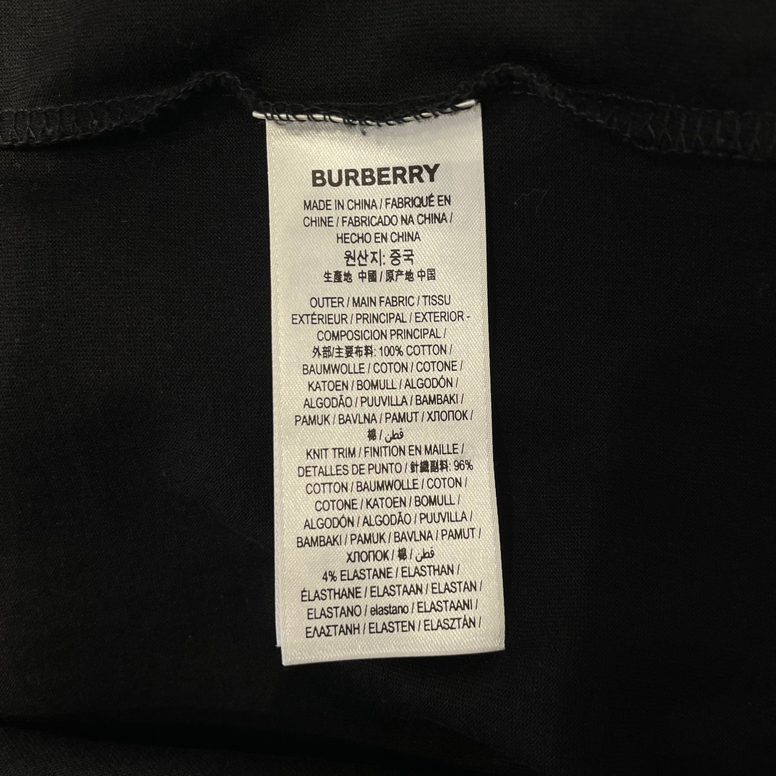 BURBERRY LONDON/T-Shirt/XL/Cotton/BLK/Burberry Monogram Logo Shirt view 4