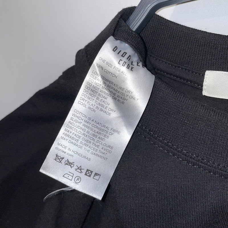 DION LEE/T-Shirt/Cotton/BLK/CODE