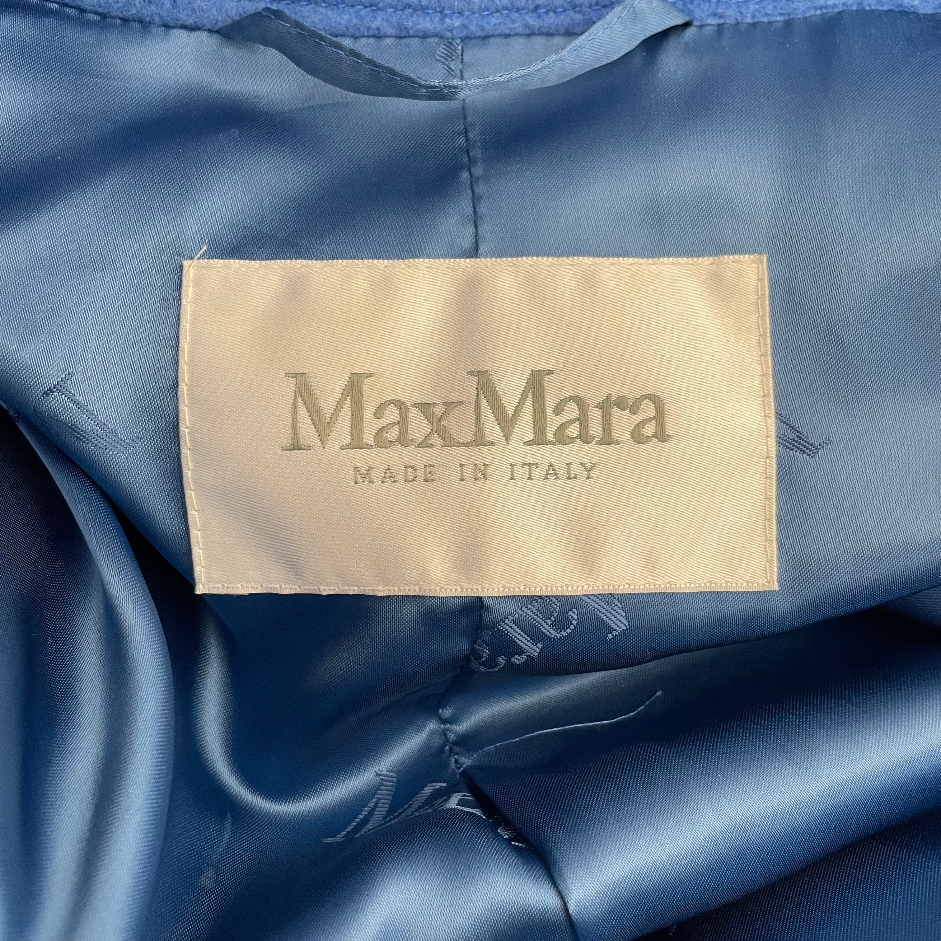 MAX MARA/Trench Coat/Wool/BLU/ view 3