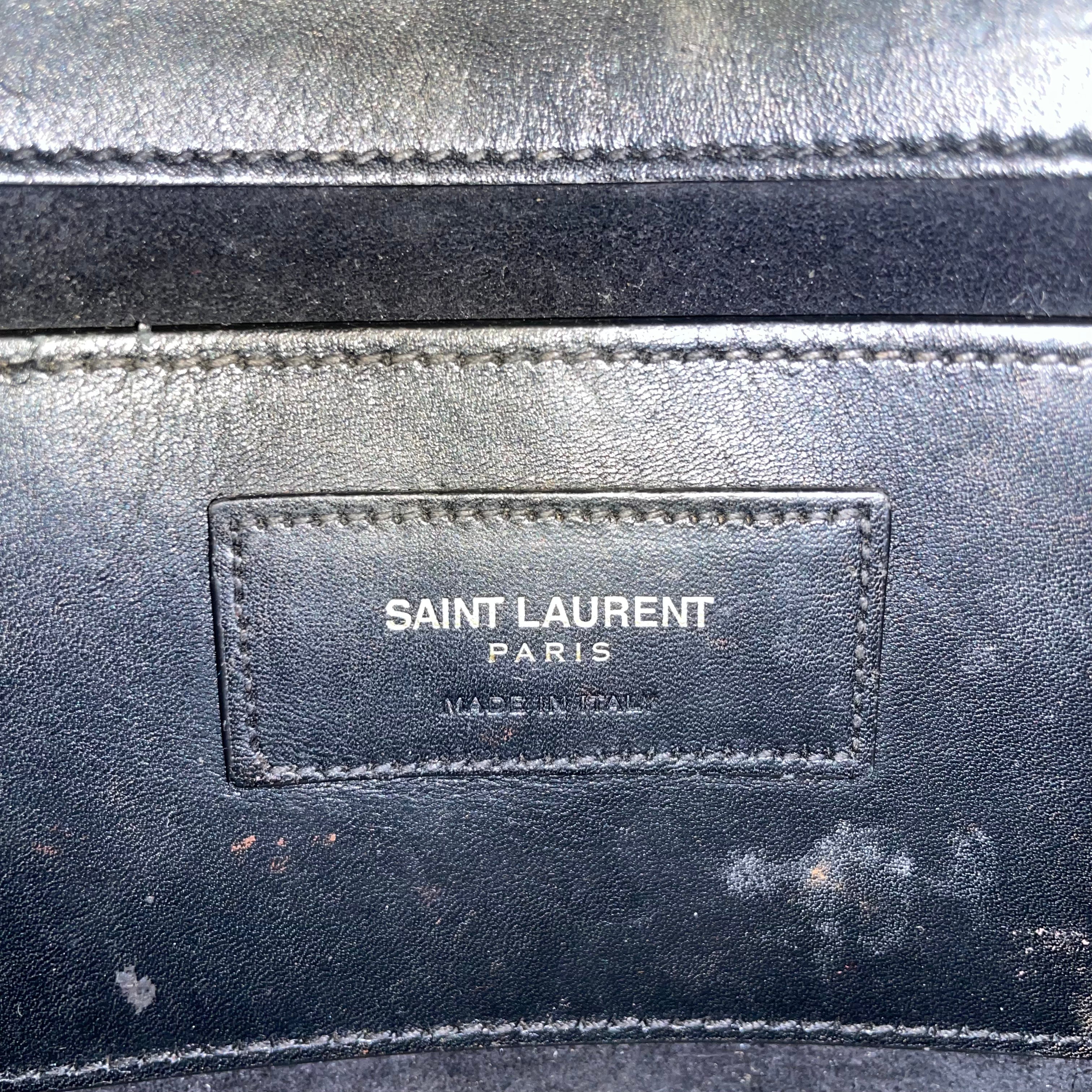 SAINT LAURENT/Cross Body Bag/Leather/BLK/tassle kate bag view 4